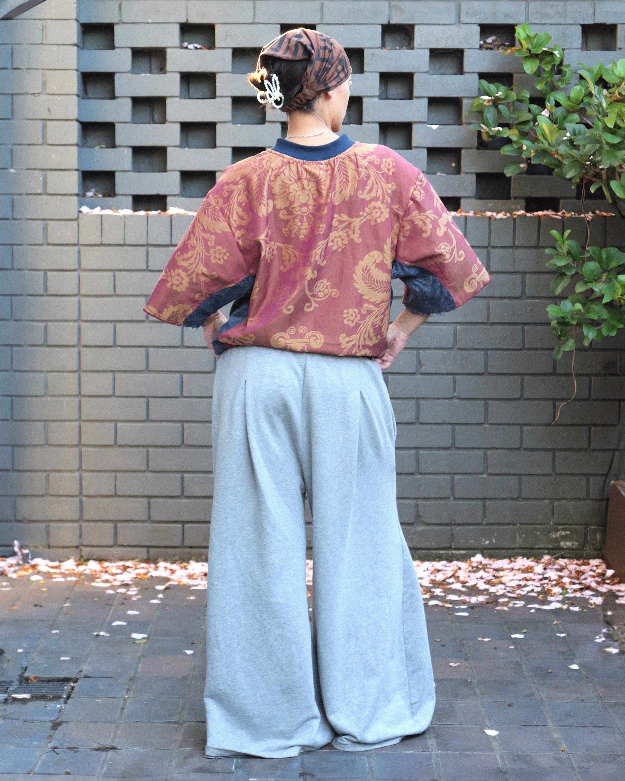 Goro Track Puff Pant in Grey
