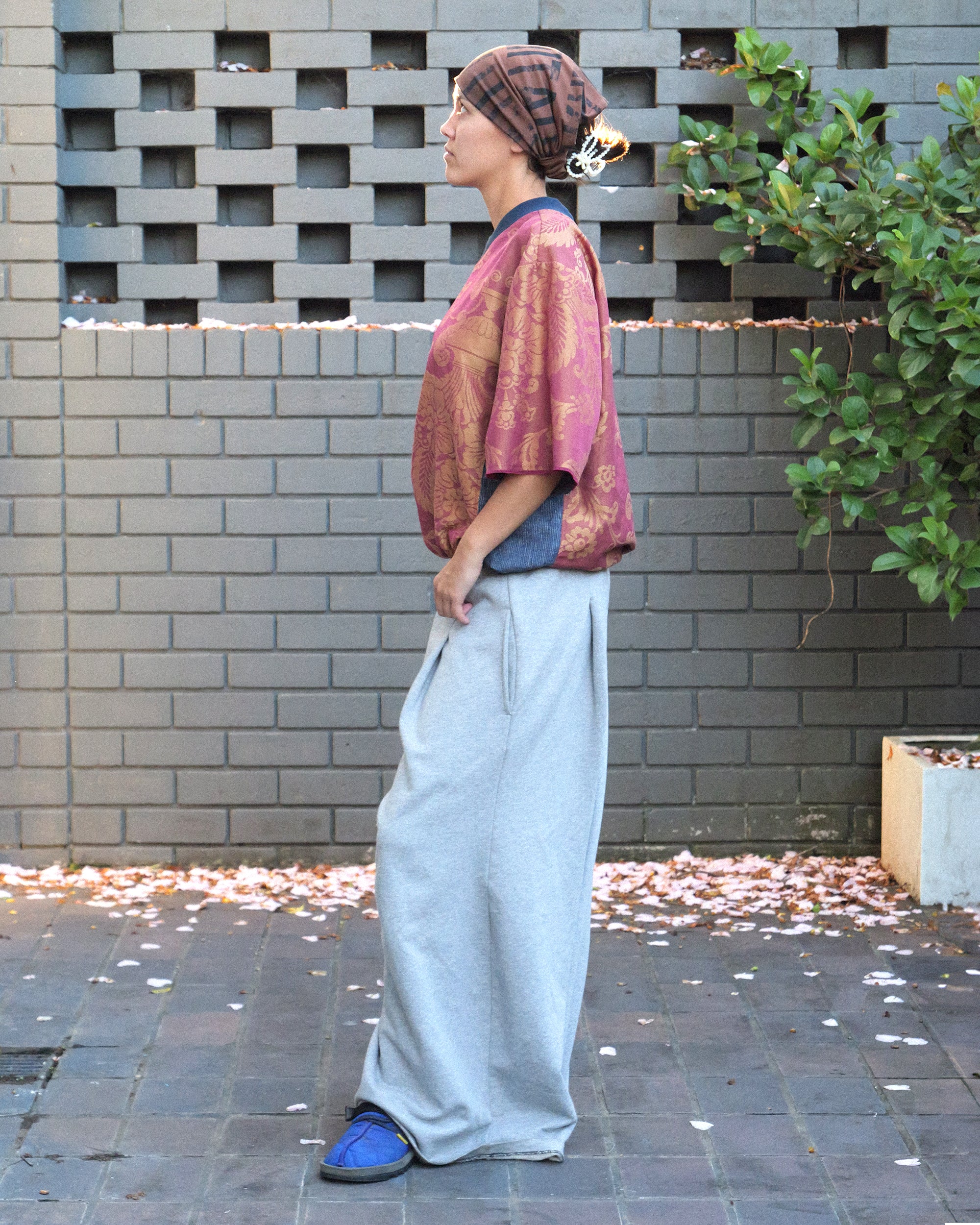 Goro Track Puff Pant in Grey