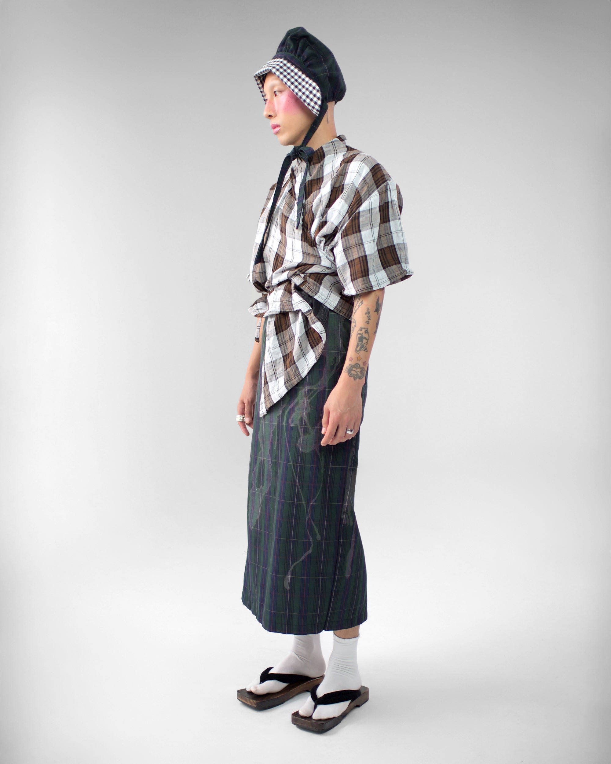 Asymmetrical Wang Top in Brown