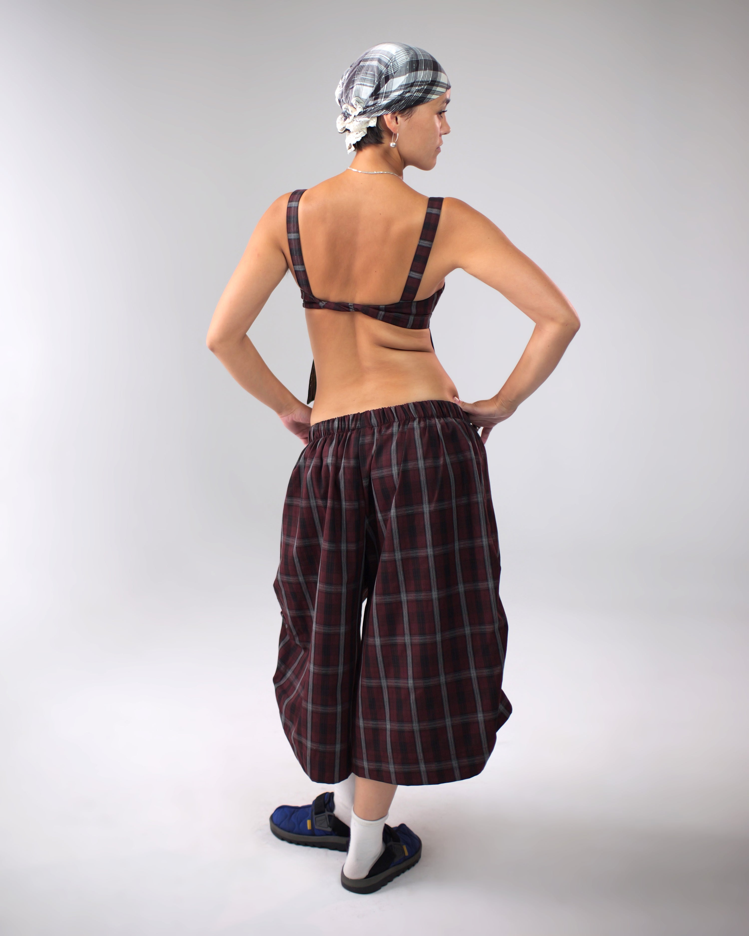 Obi Reversible Top in Wine/Honey