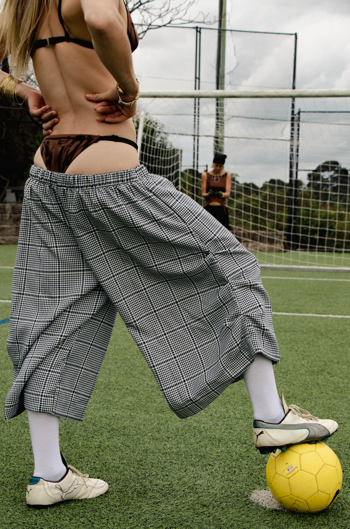 Kenji Shorts in Houndstooth