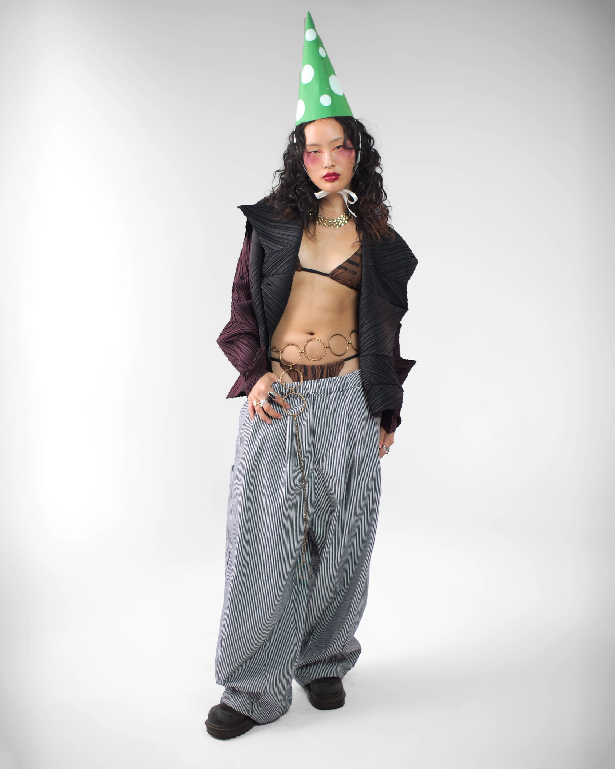 Lucky Pierrot Pant V2 in Chef Stripe