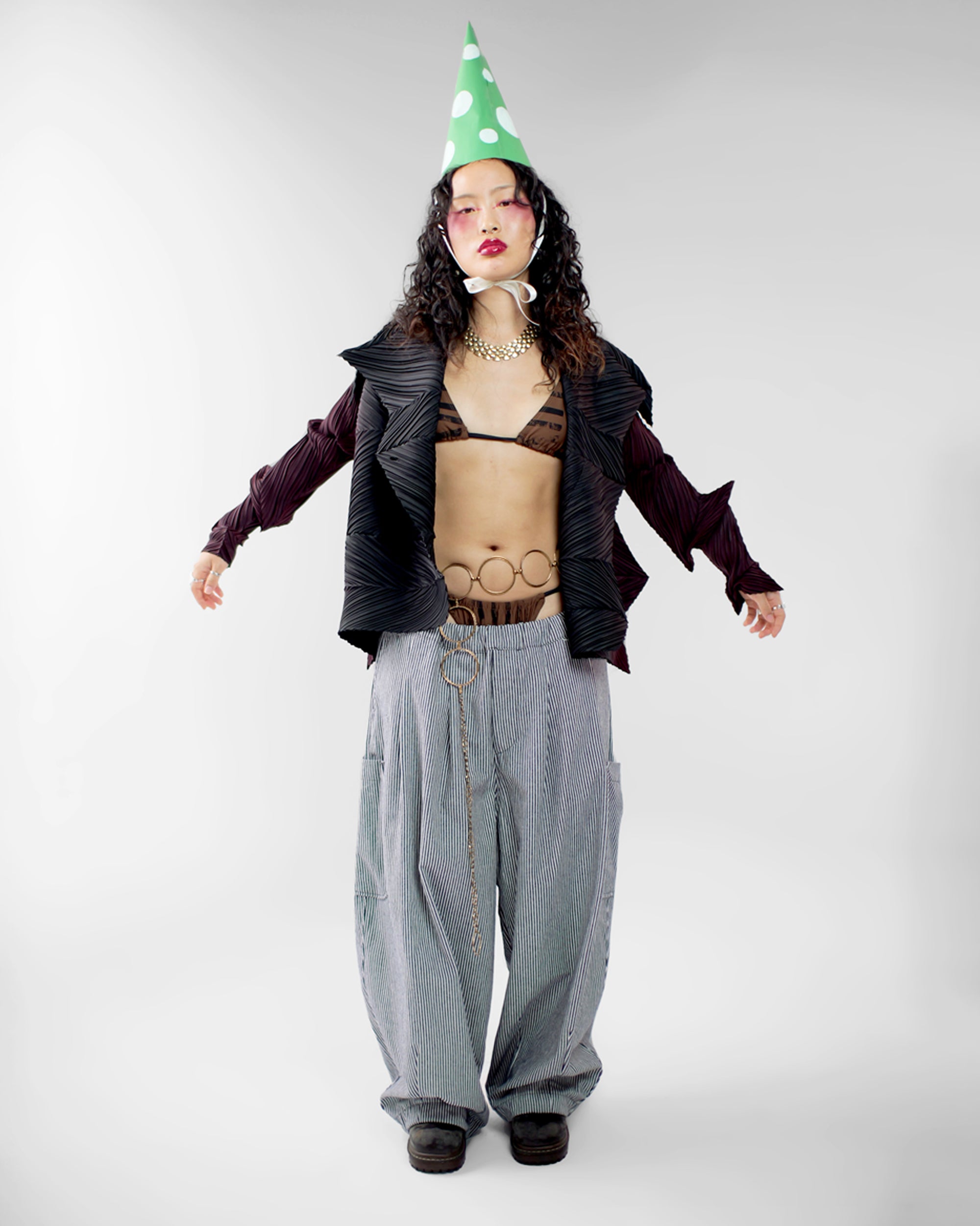 Lucky Pierrot Pant V2 in Chef Stripe
