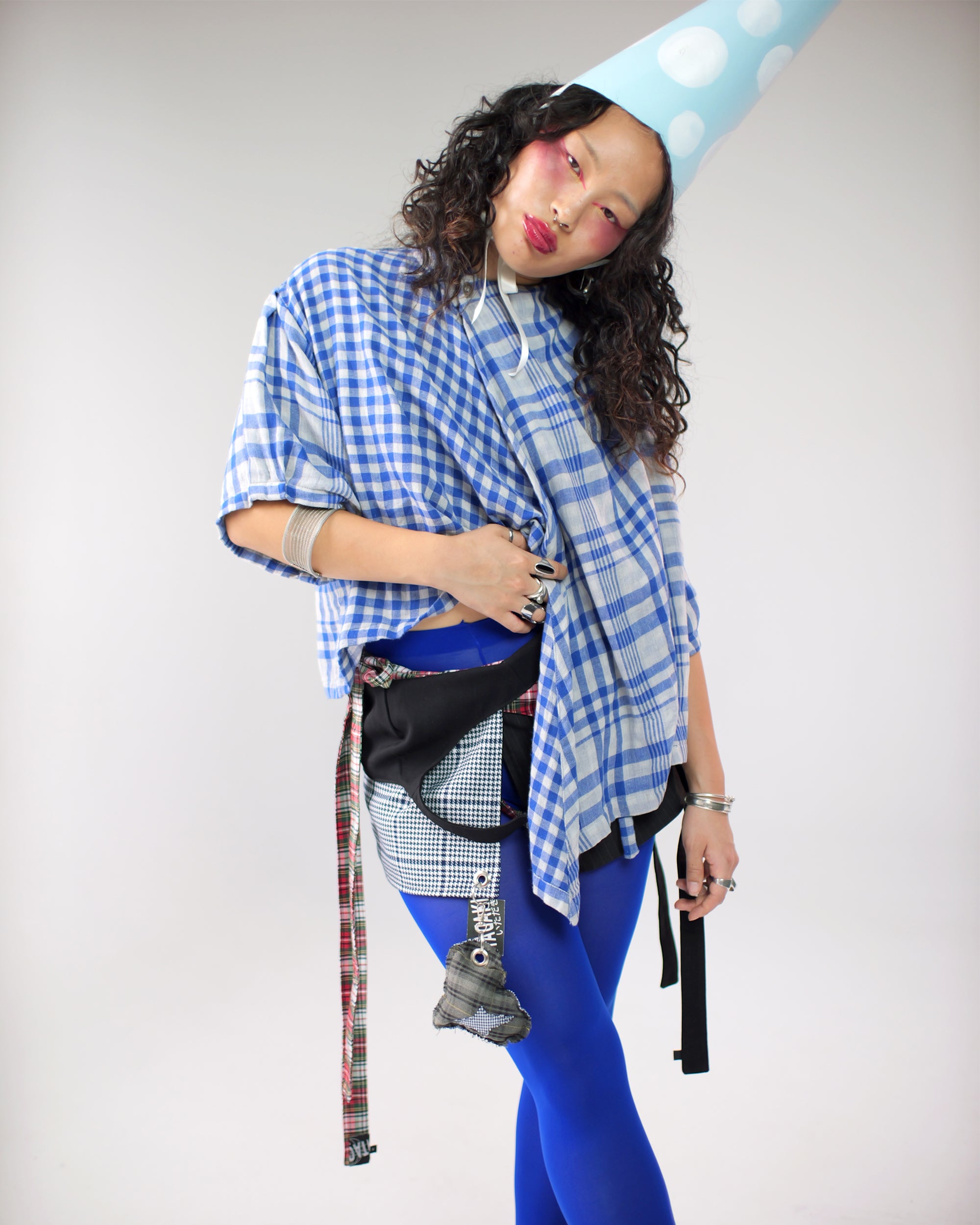 Asymmetrical Wang Top in Blue