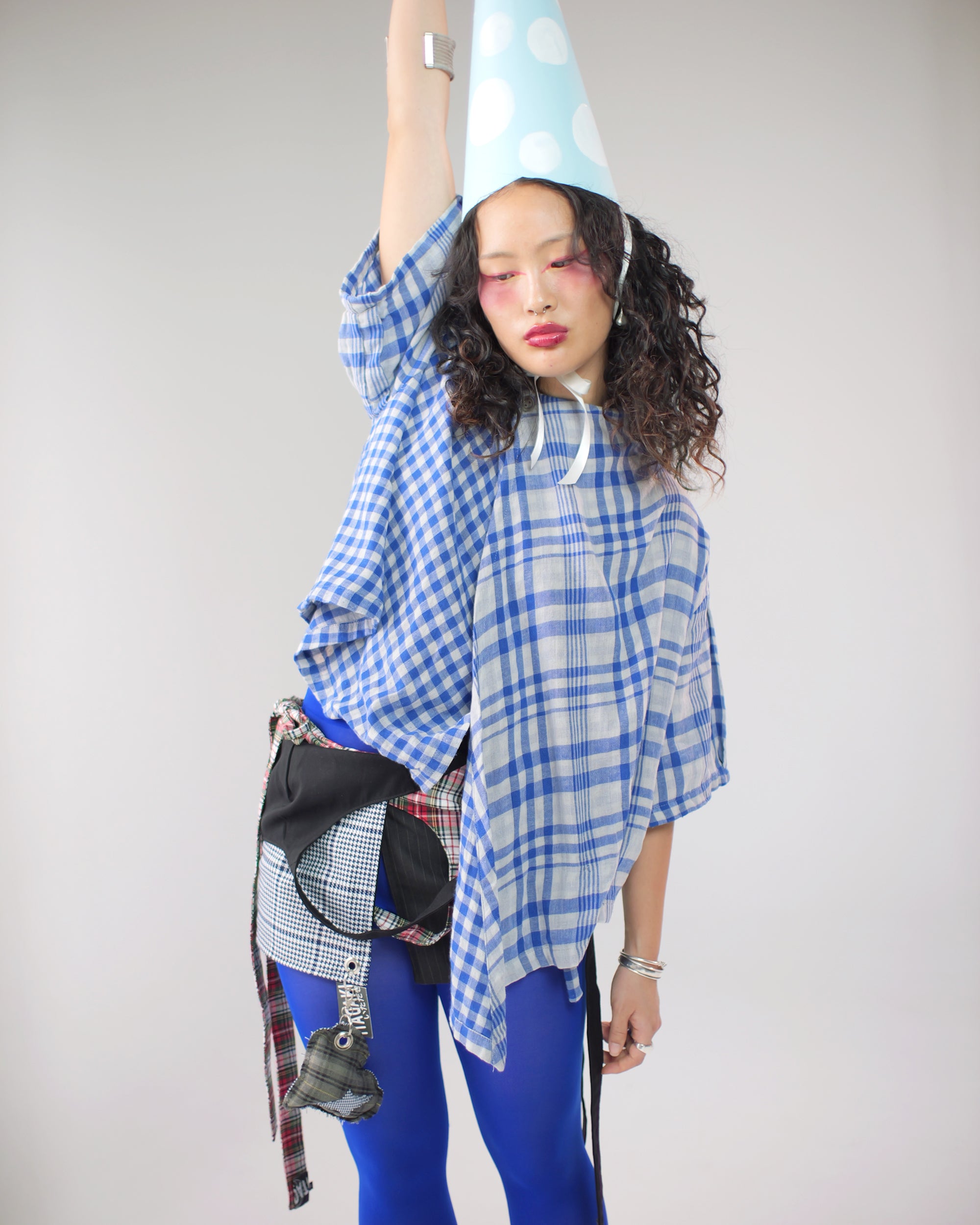 Asymmetrical Wang Top in Blue