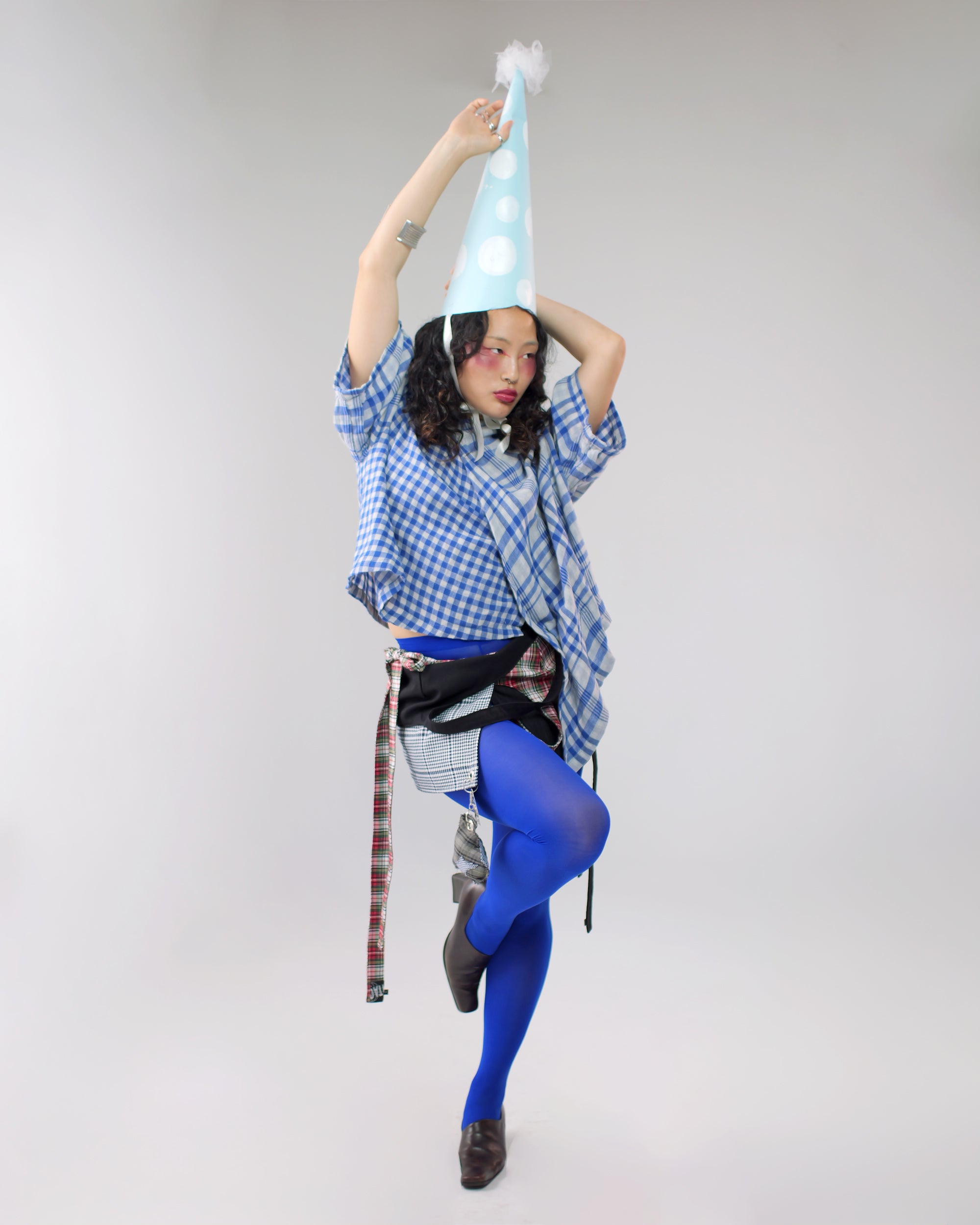 Asymmetrical Wang Top in Blue