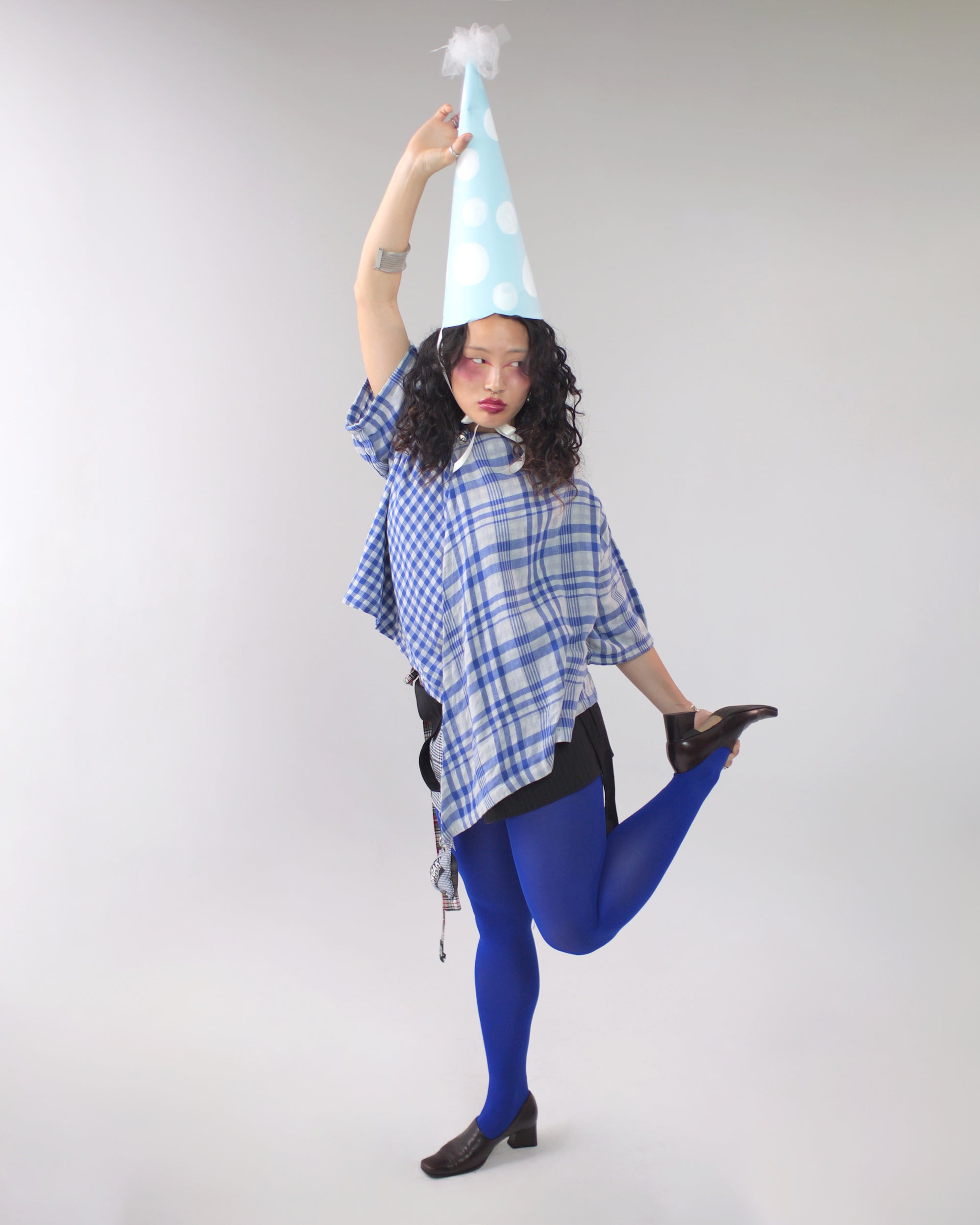 Asymmetrical Wang Top in Blue