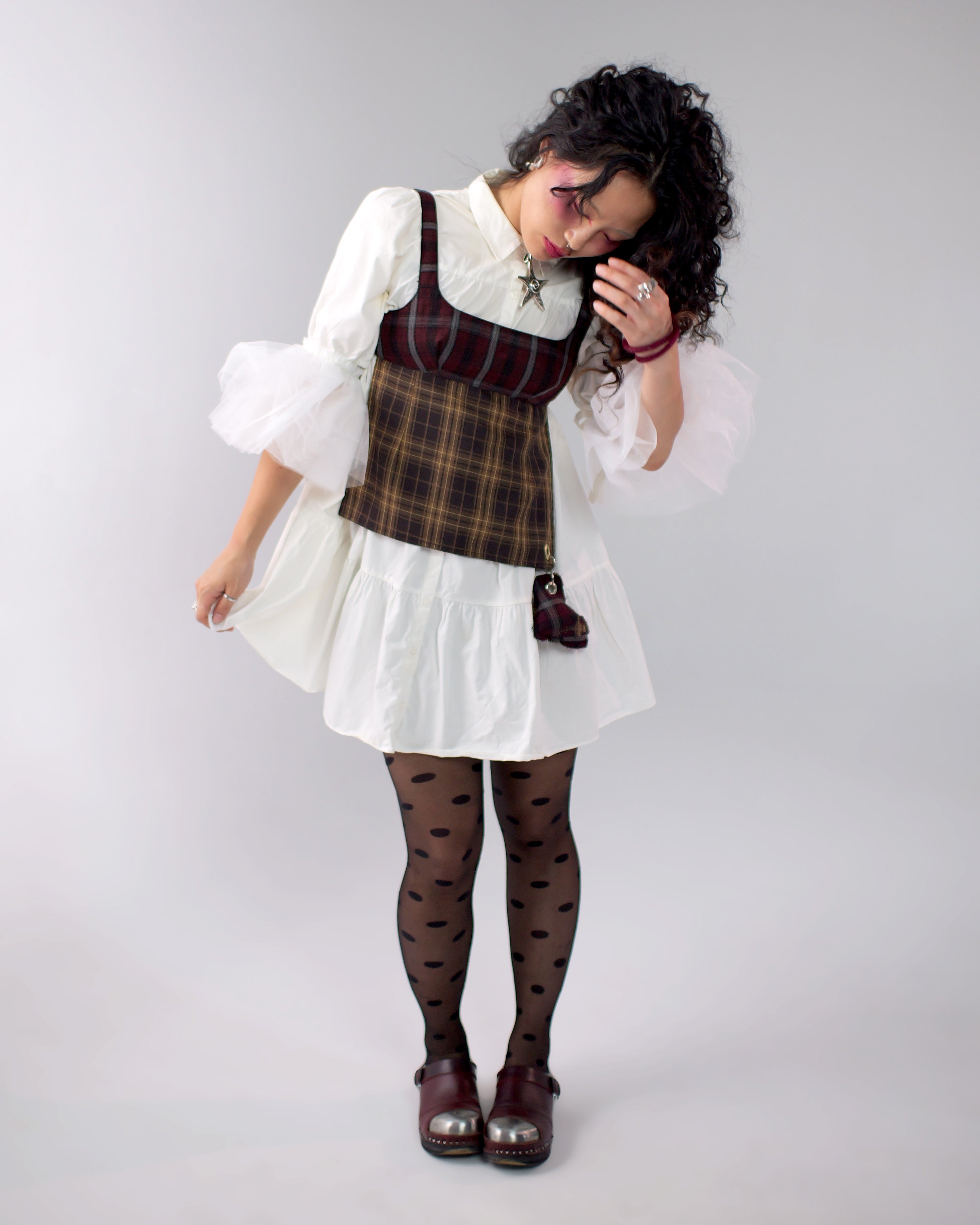 Obi Reversible Top in Wine/Honey