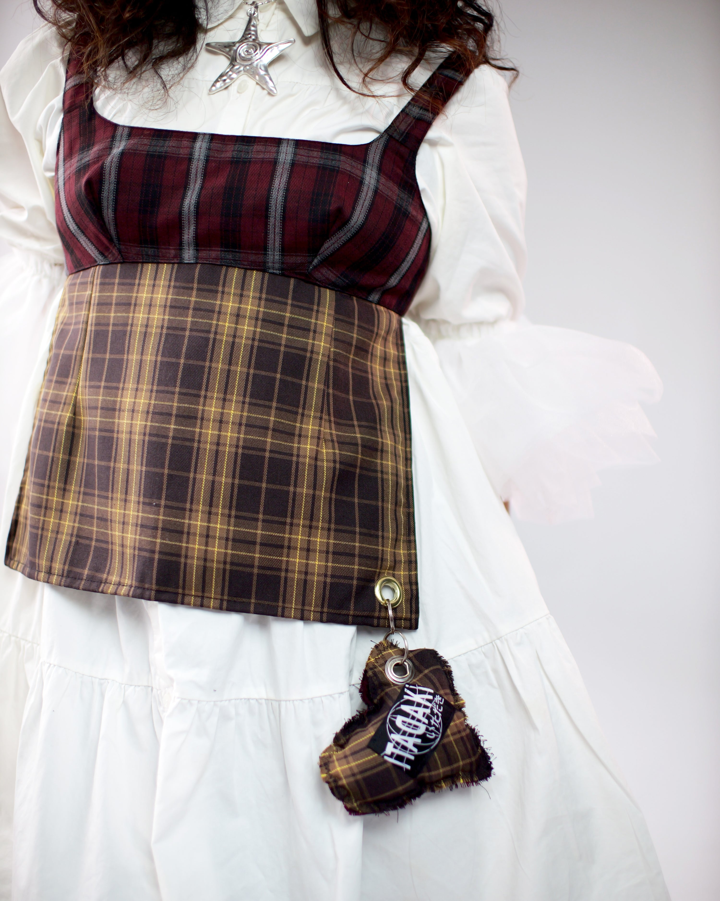 Obi Reversible Top in Wine/Honey