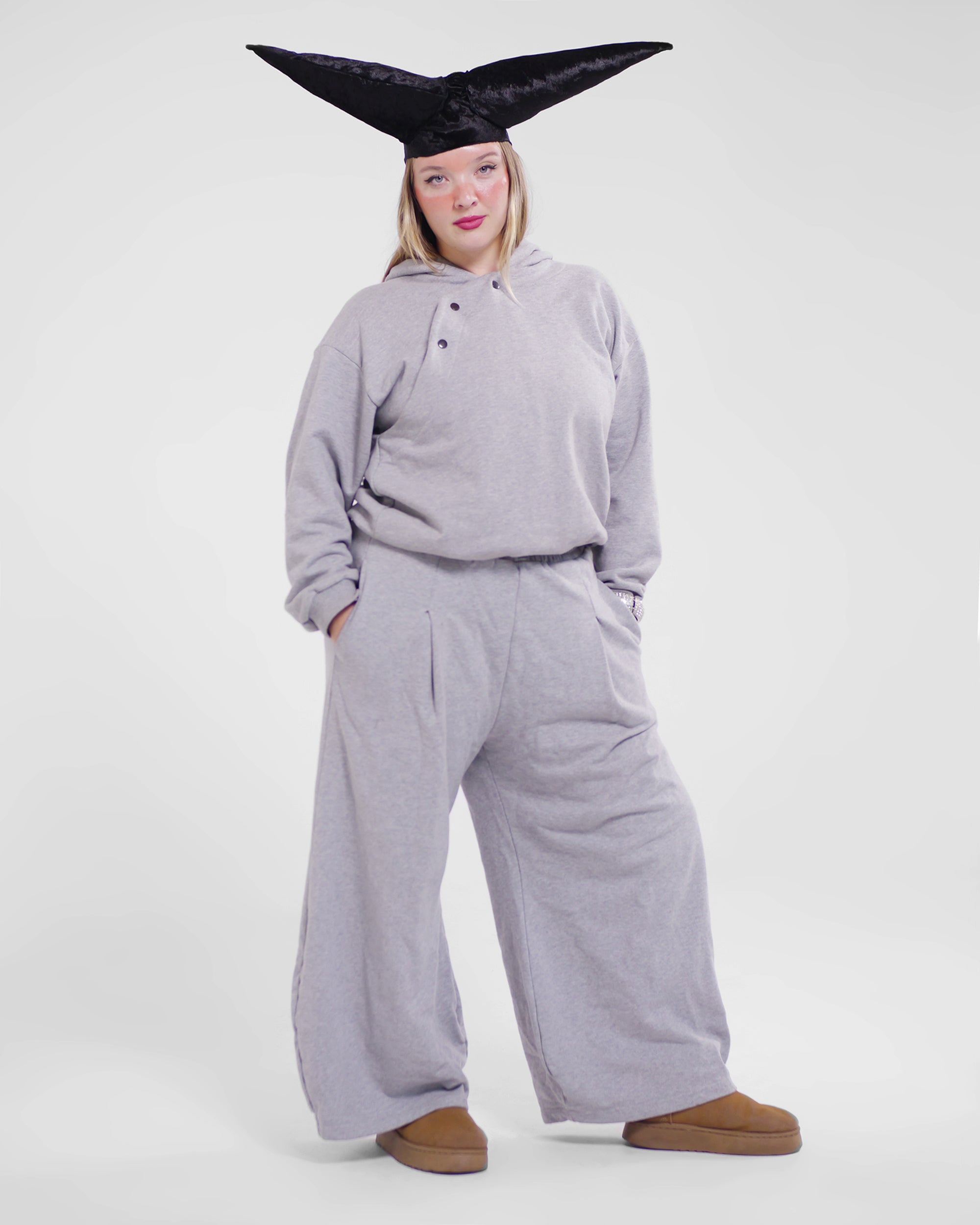 Goro Track Puff Pant in Grey