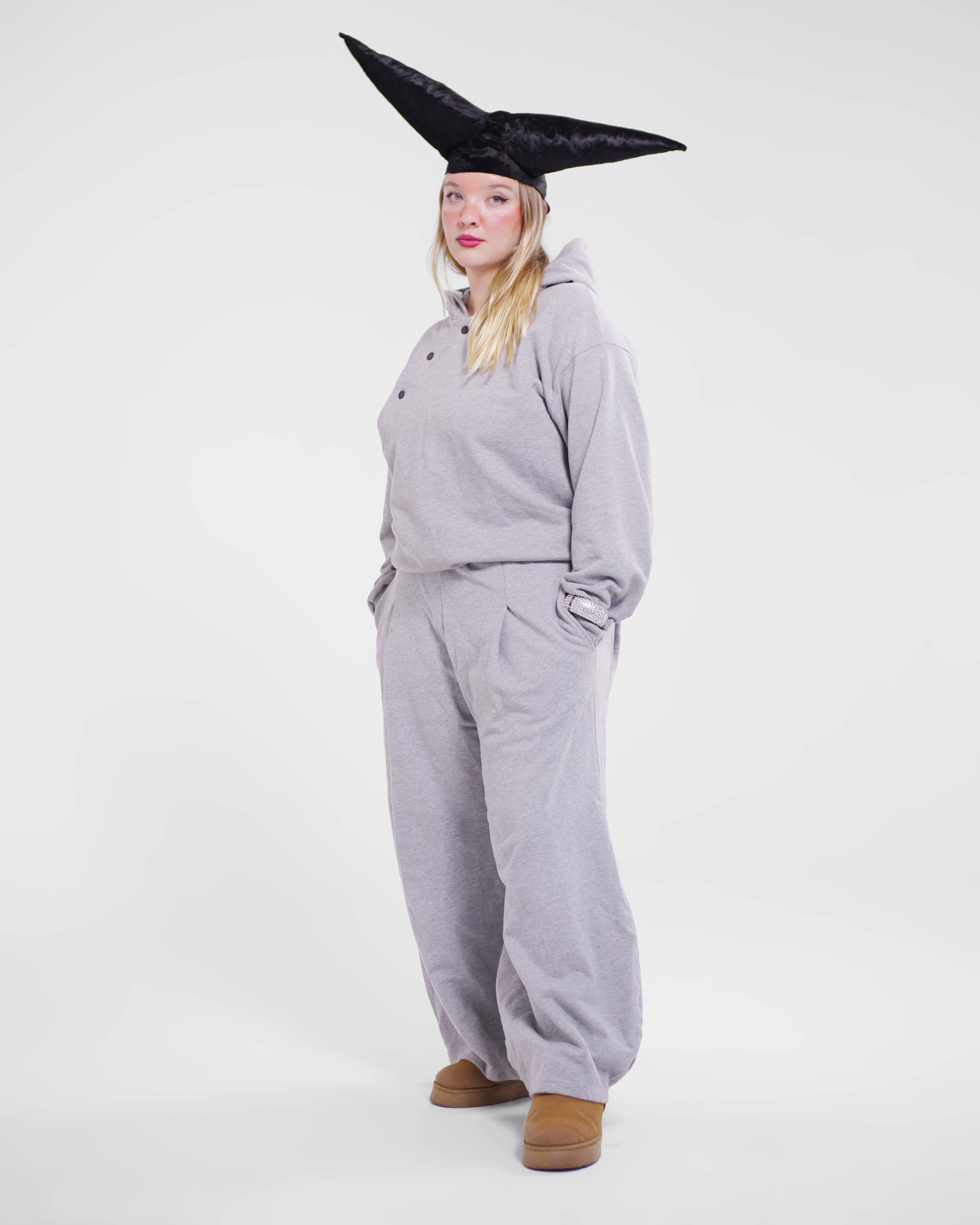 Goro Track Puff Pant in Grey