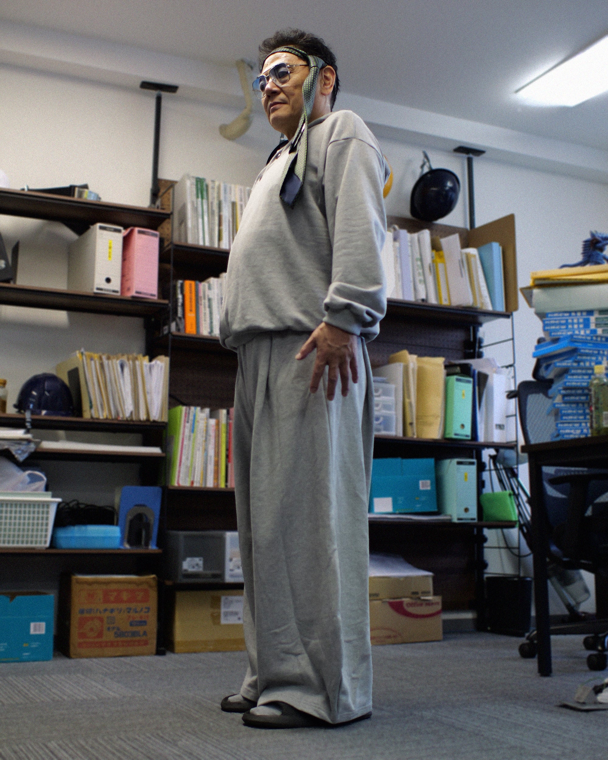Goro Track Puff Pant in Grey