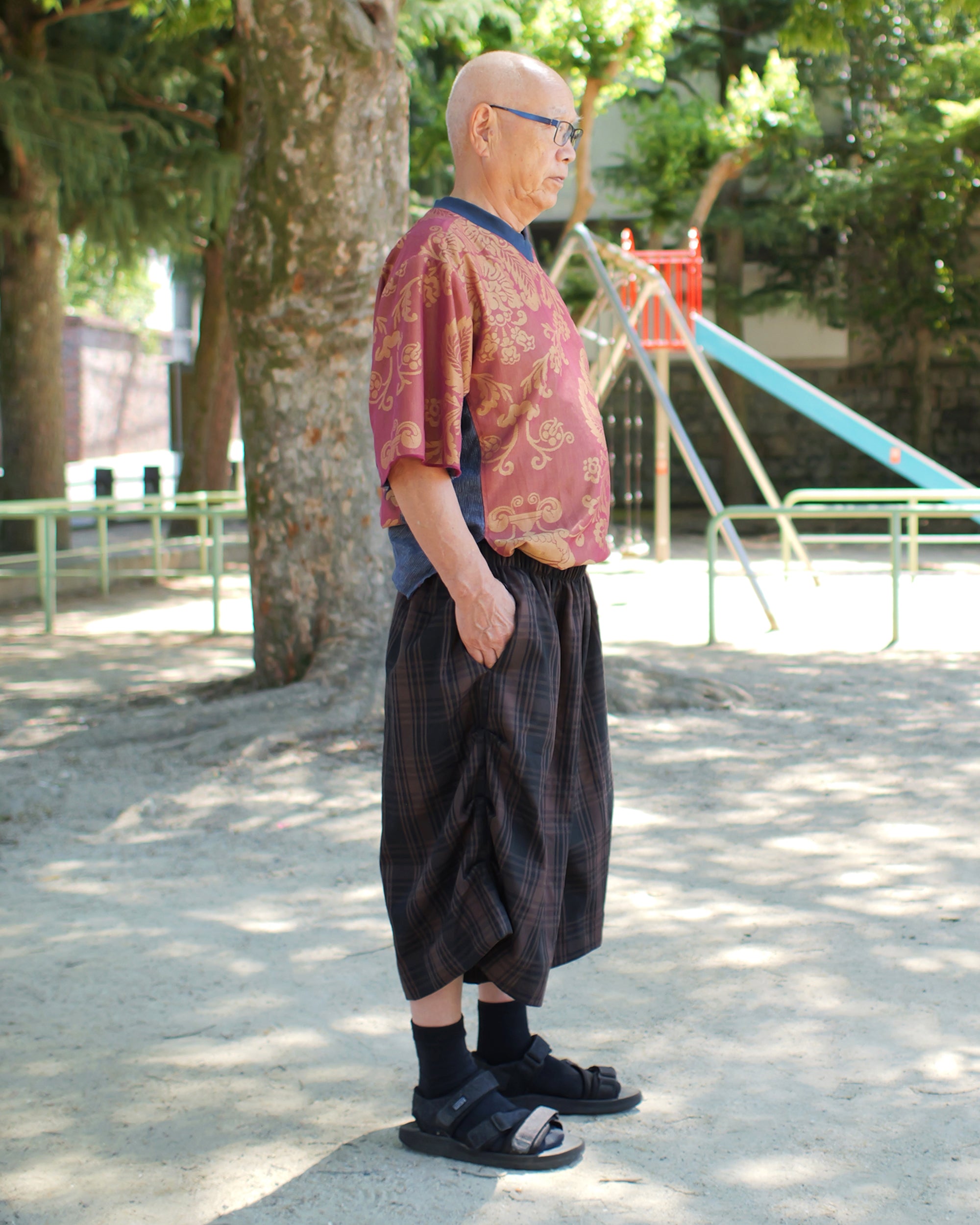 Kenji Shorts in Bark Tartan