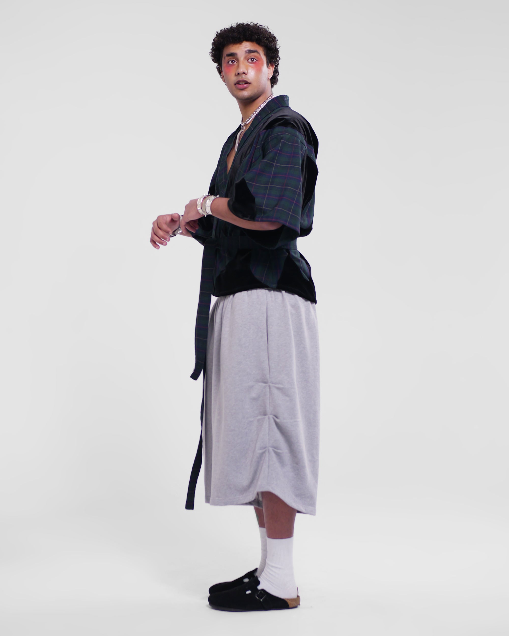 Goro Kenji Shorts in Grey Marle