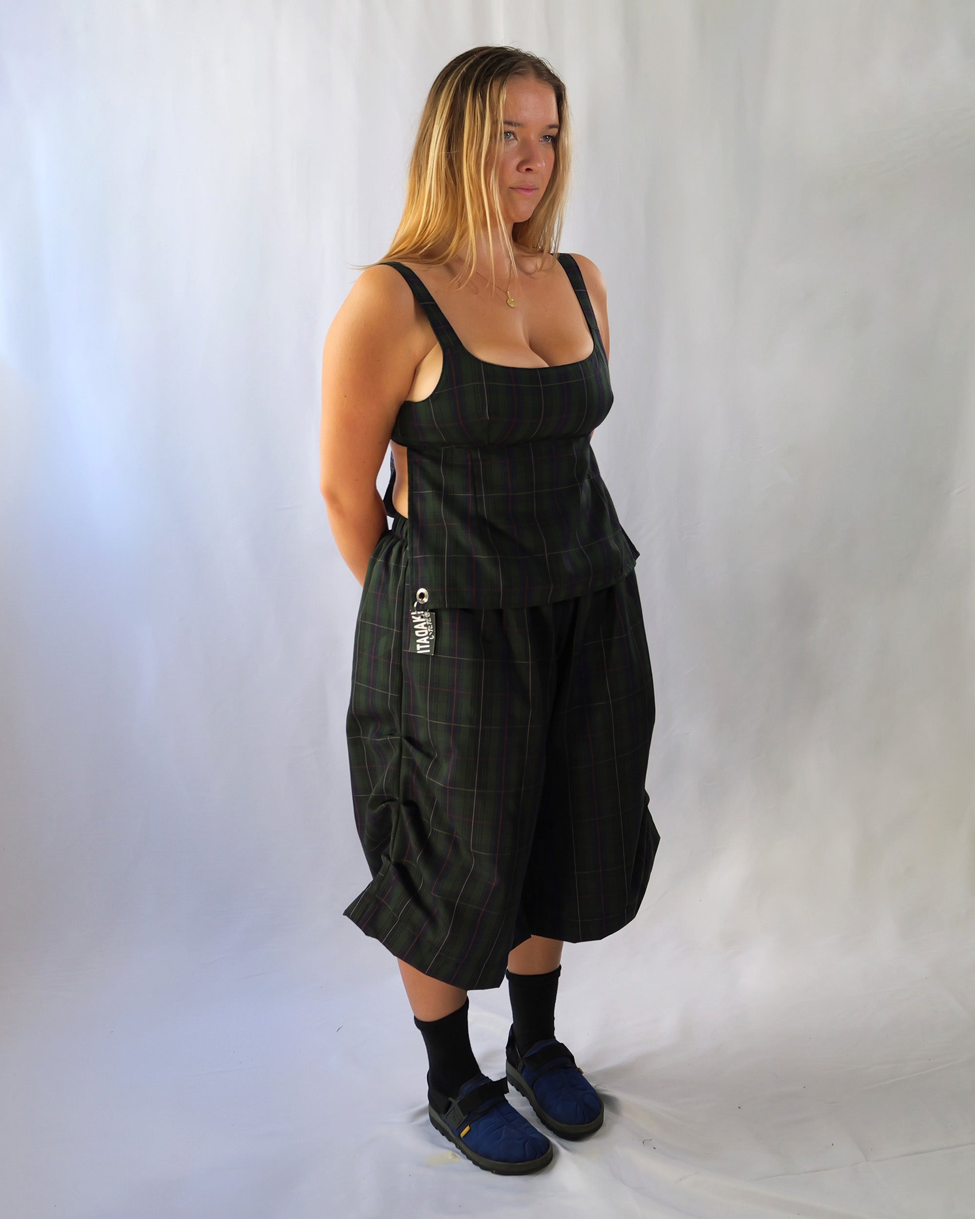 Obi Reversible Top In Green/Blue