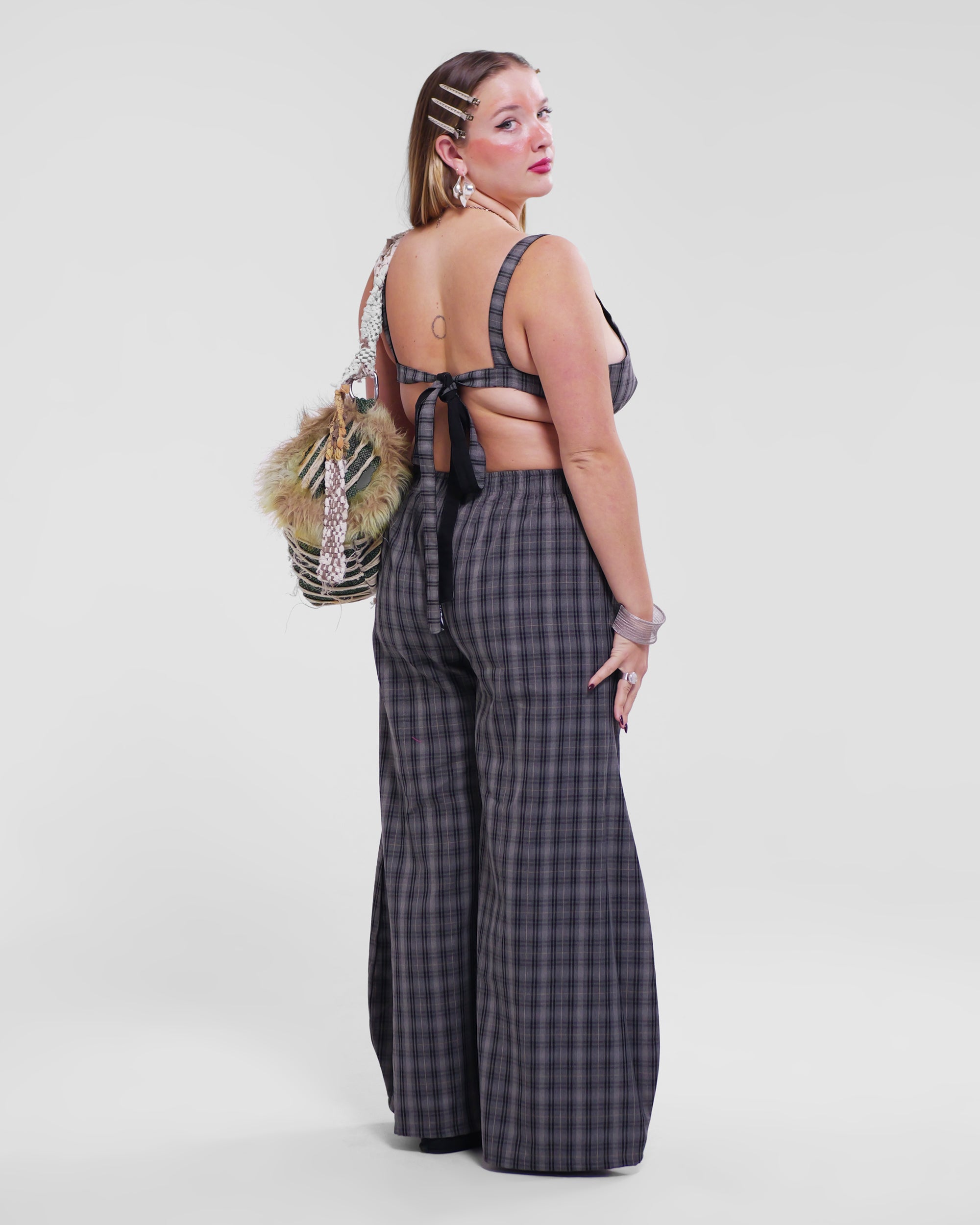 Shawties Puff Pant in Smoke Check