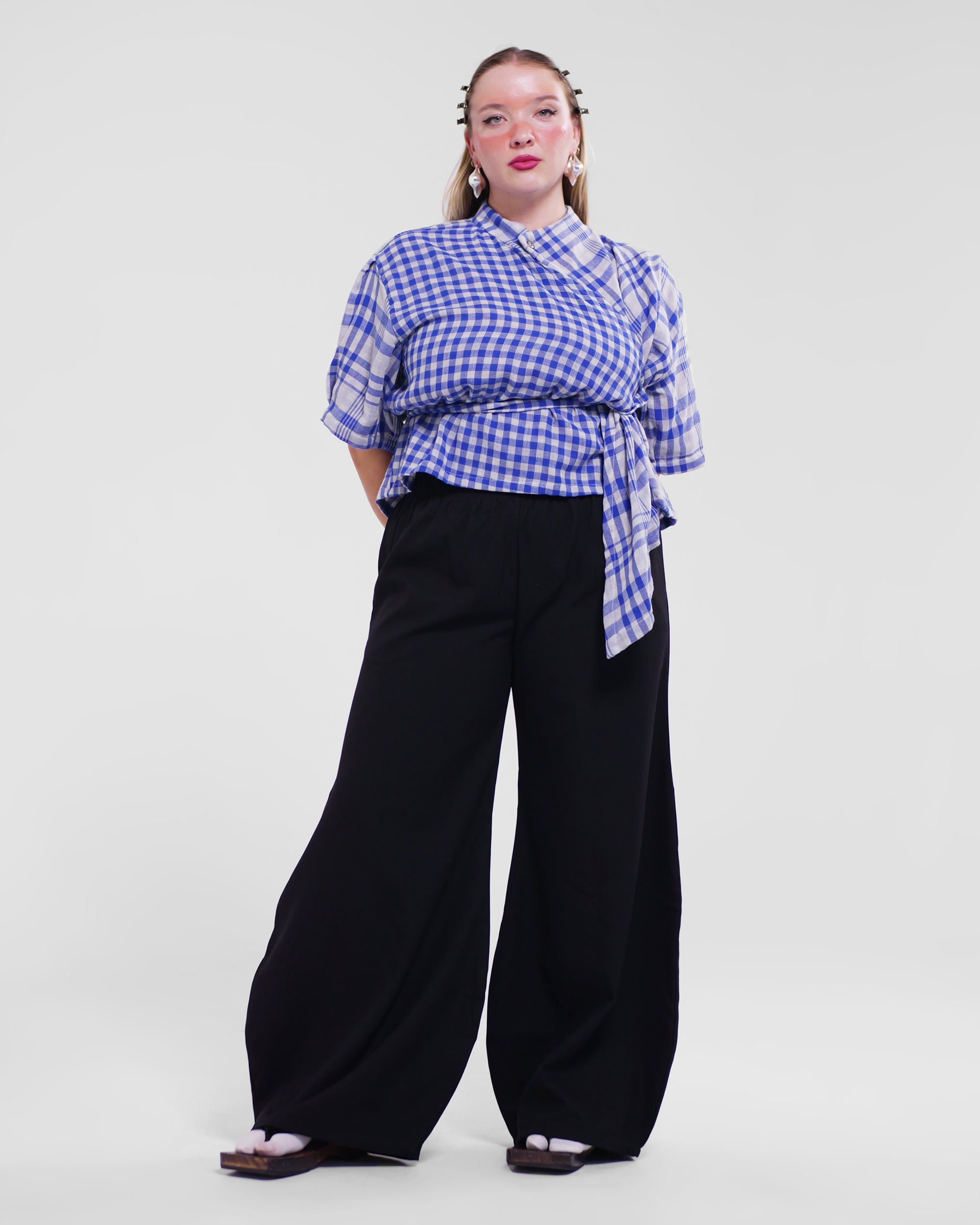 Asymmetrical Wang Top in Blue