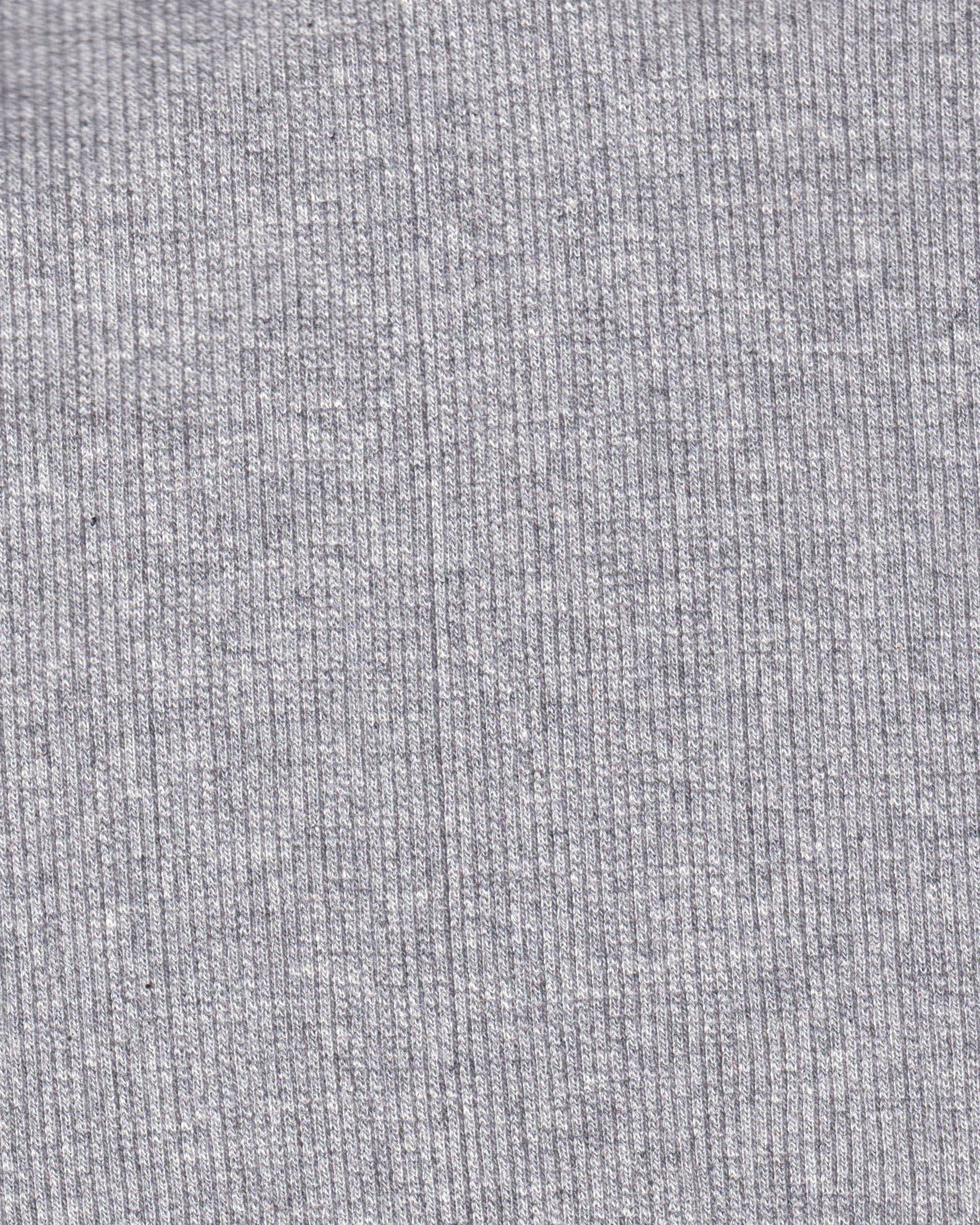 Kimono Ribbed Top in Grey Marle