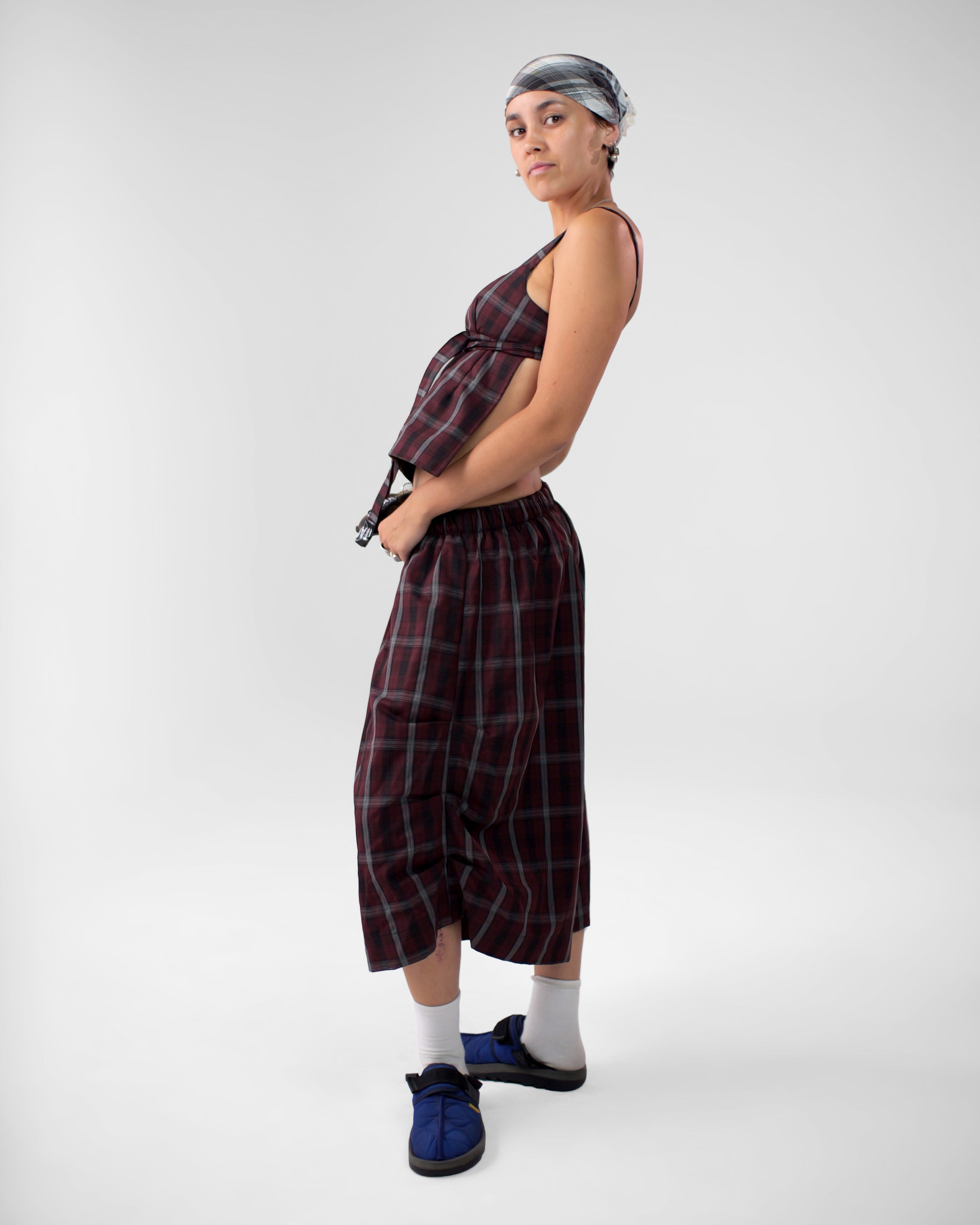 Obi Reversible Top in Wine/Honey