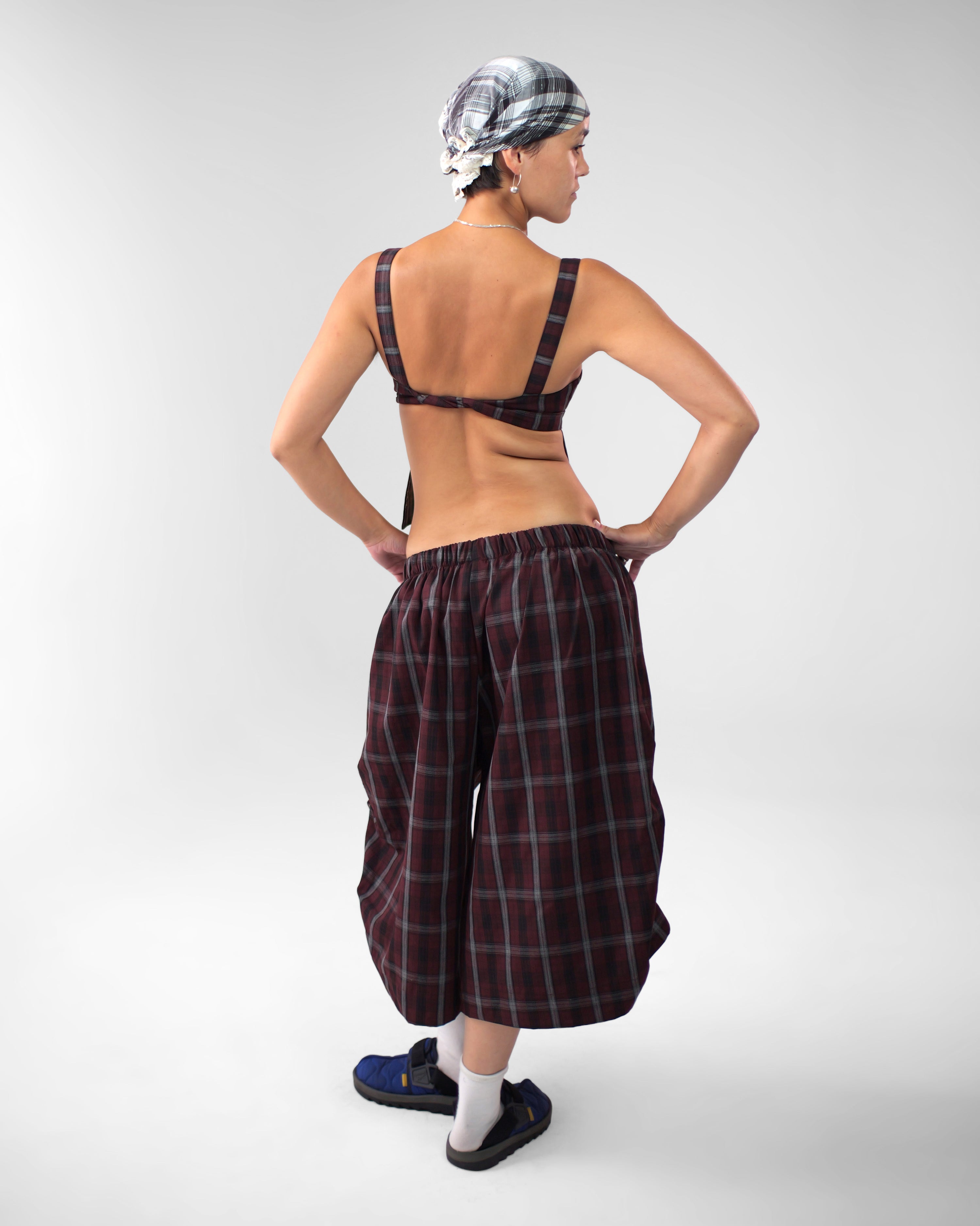 Obi Reversible Top in Wine/Honey