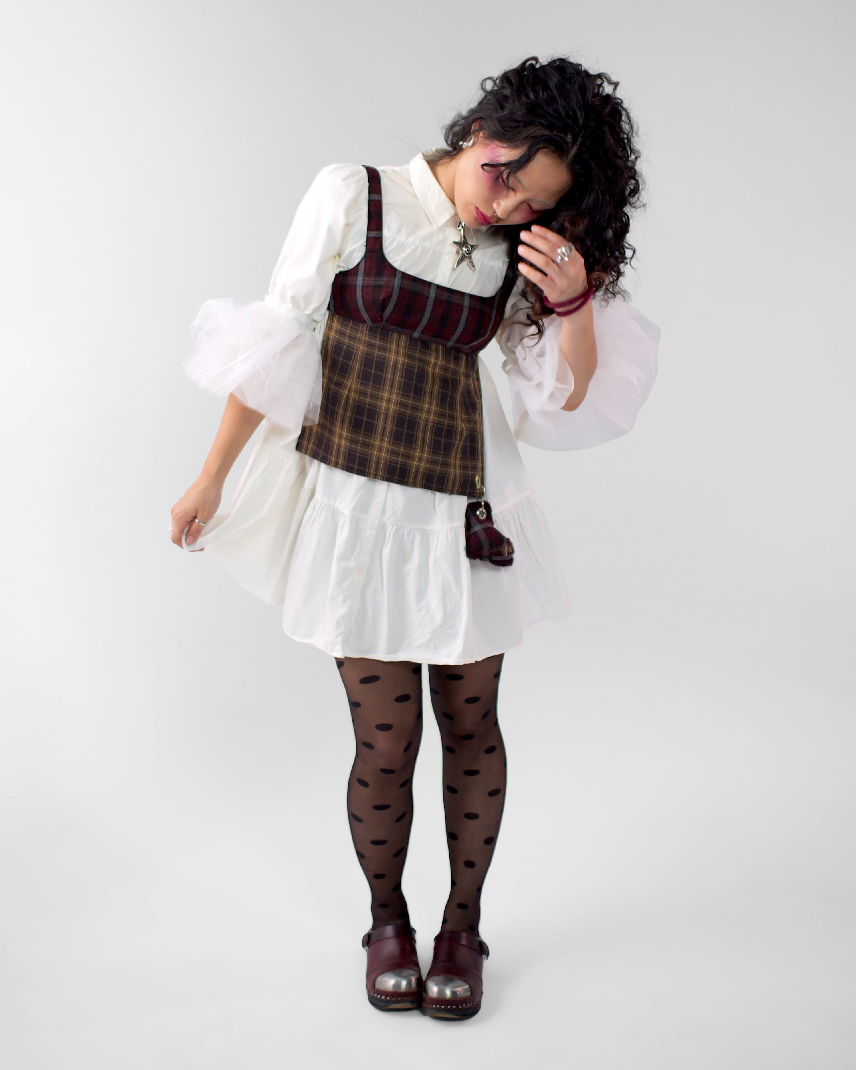 Obi Reversible Top in Wine/Honey