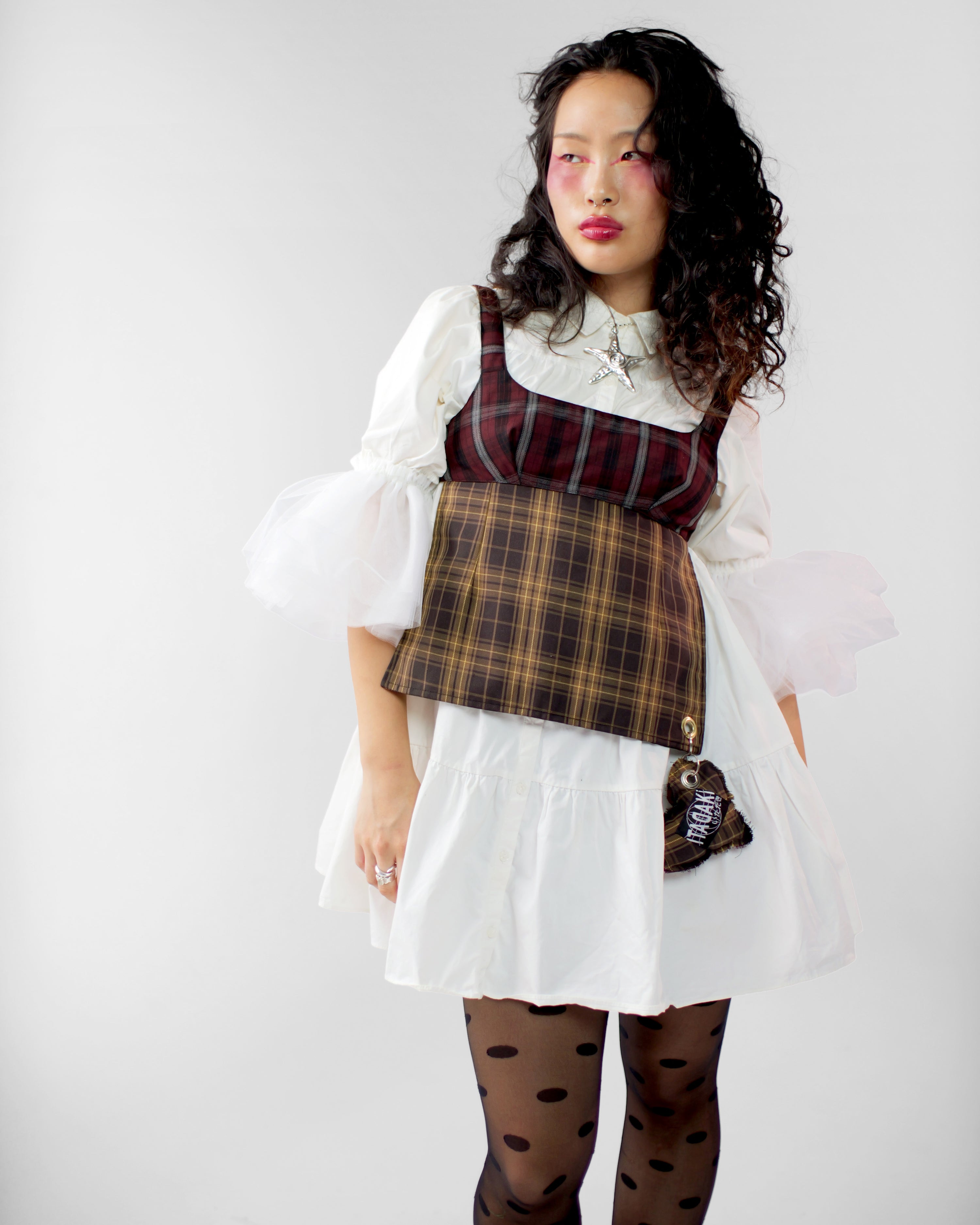 Obi Reversible Top in Wine/Honey