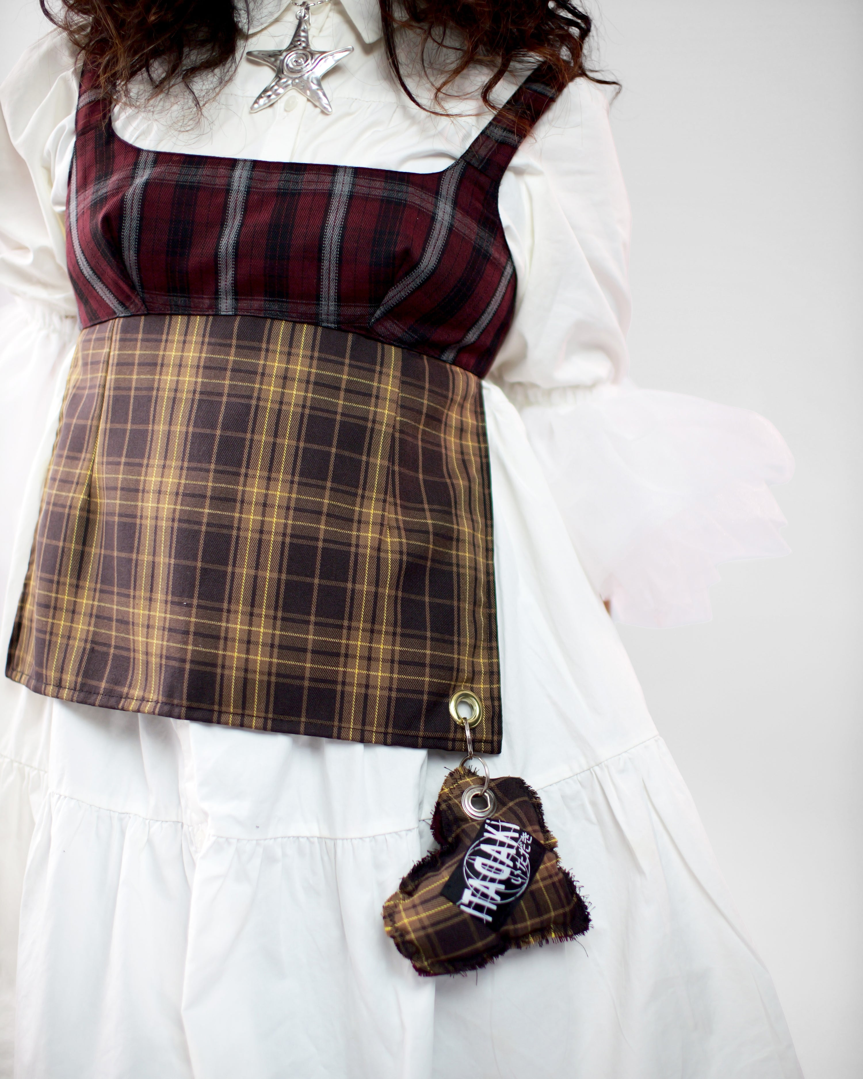 Obi Reversible Top in Wine/Honey