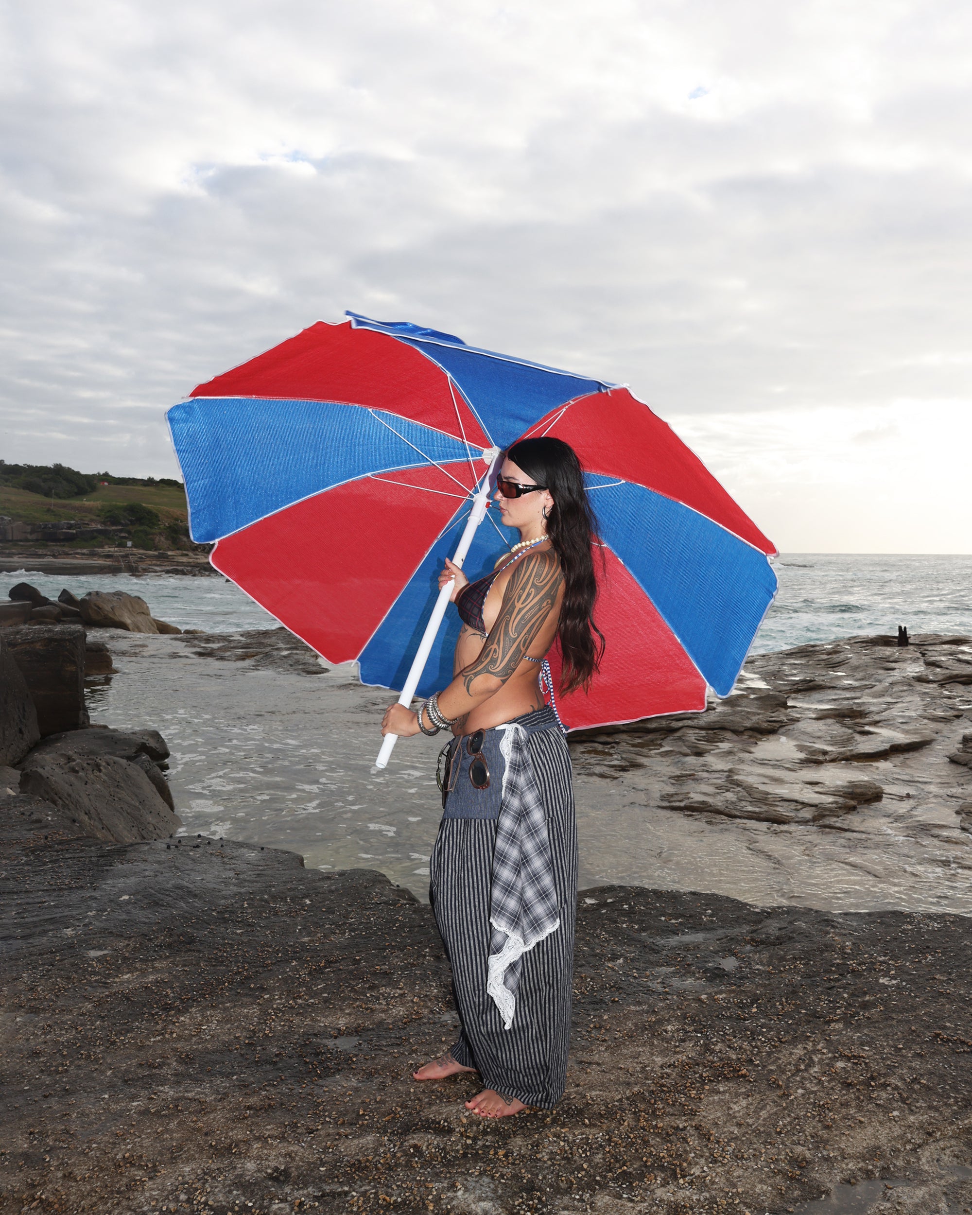 Lace Headscarf in Steel