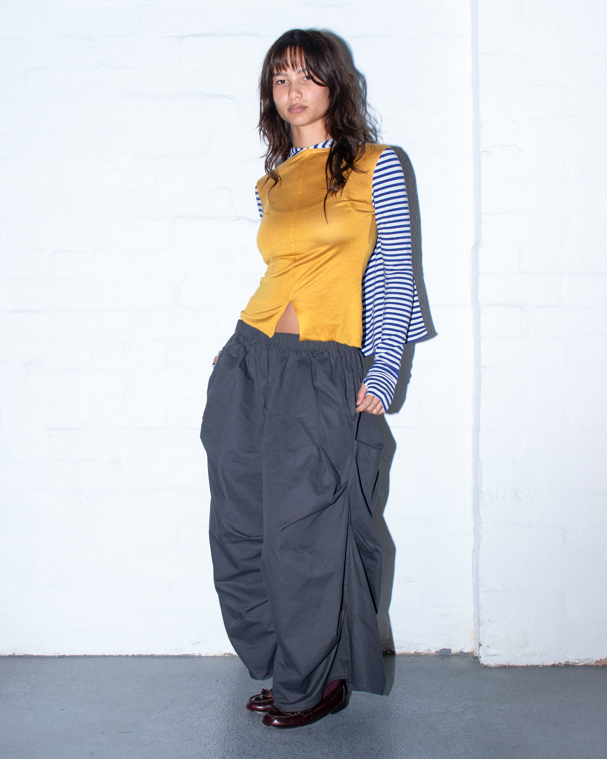 Astro Top in Mustard/Stripe