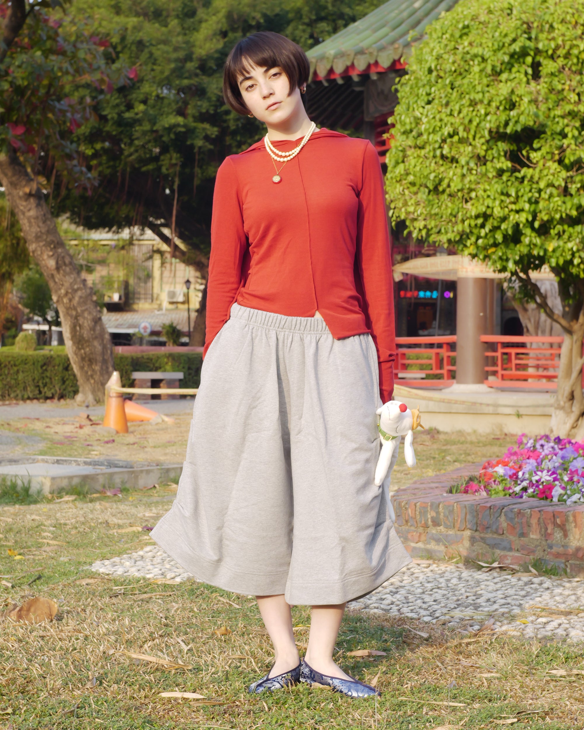 Goro Kenji Shorts in Grey Marle