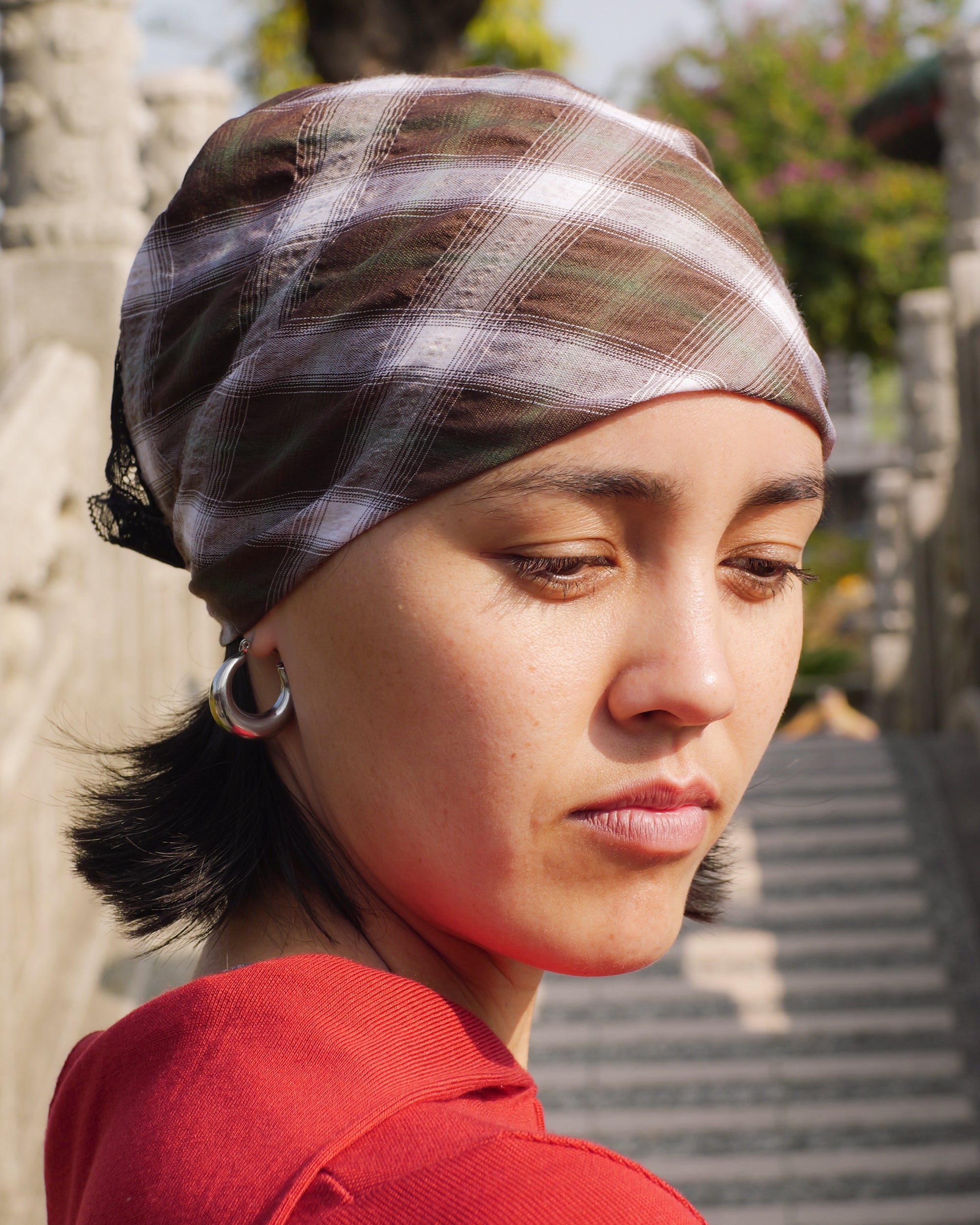 Lace Headscarf in Forest