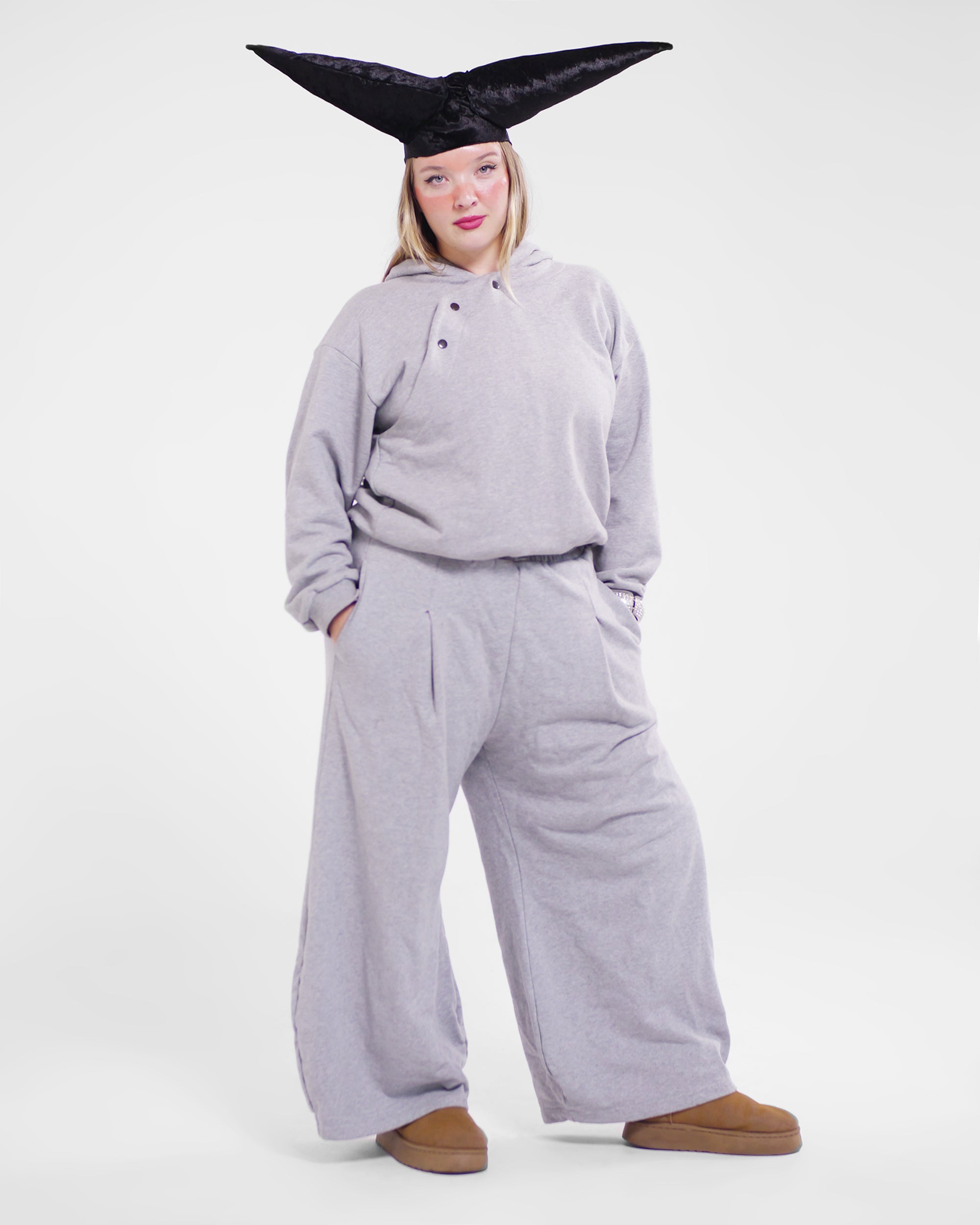 Goro Track Puff Pant in Grey