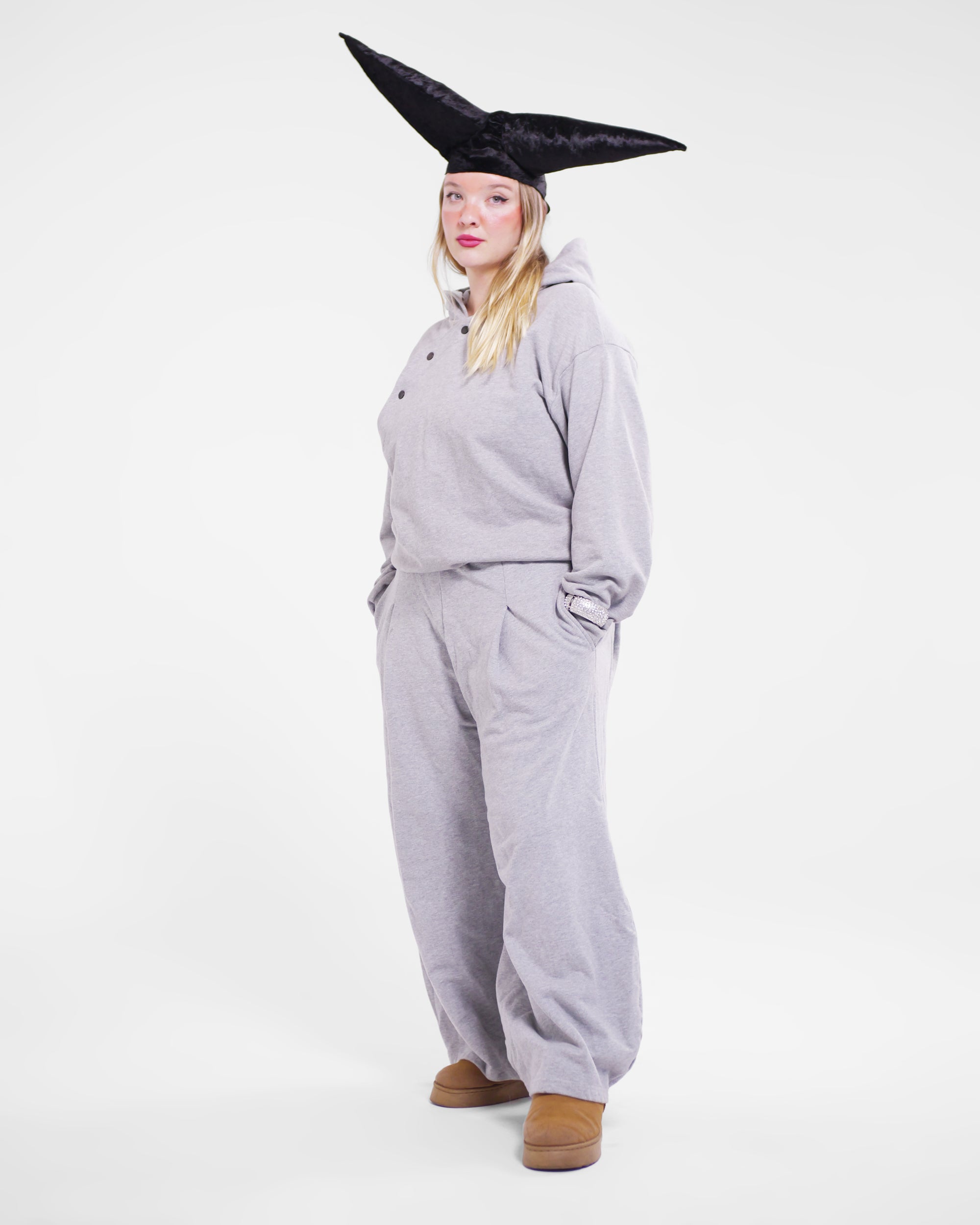 Goro Track Puff Pant in Grey