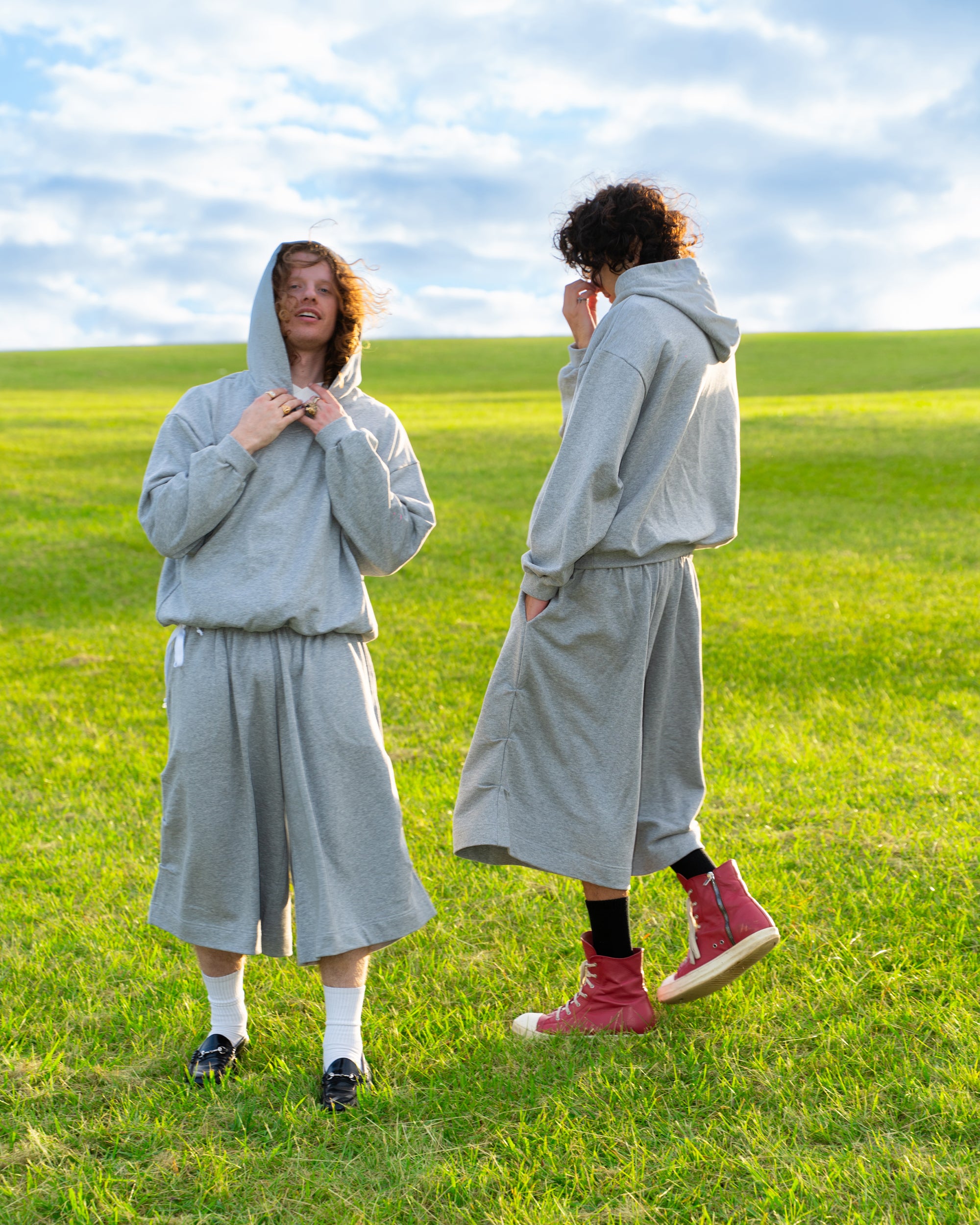 Goro Kenji Shorts in Grey Marle