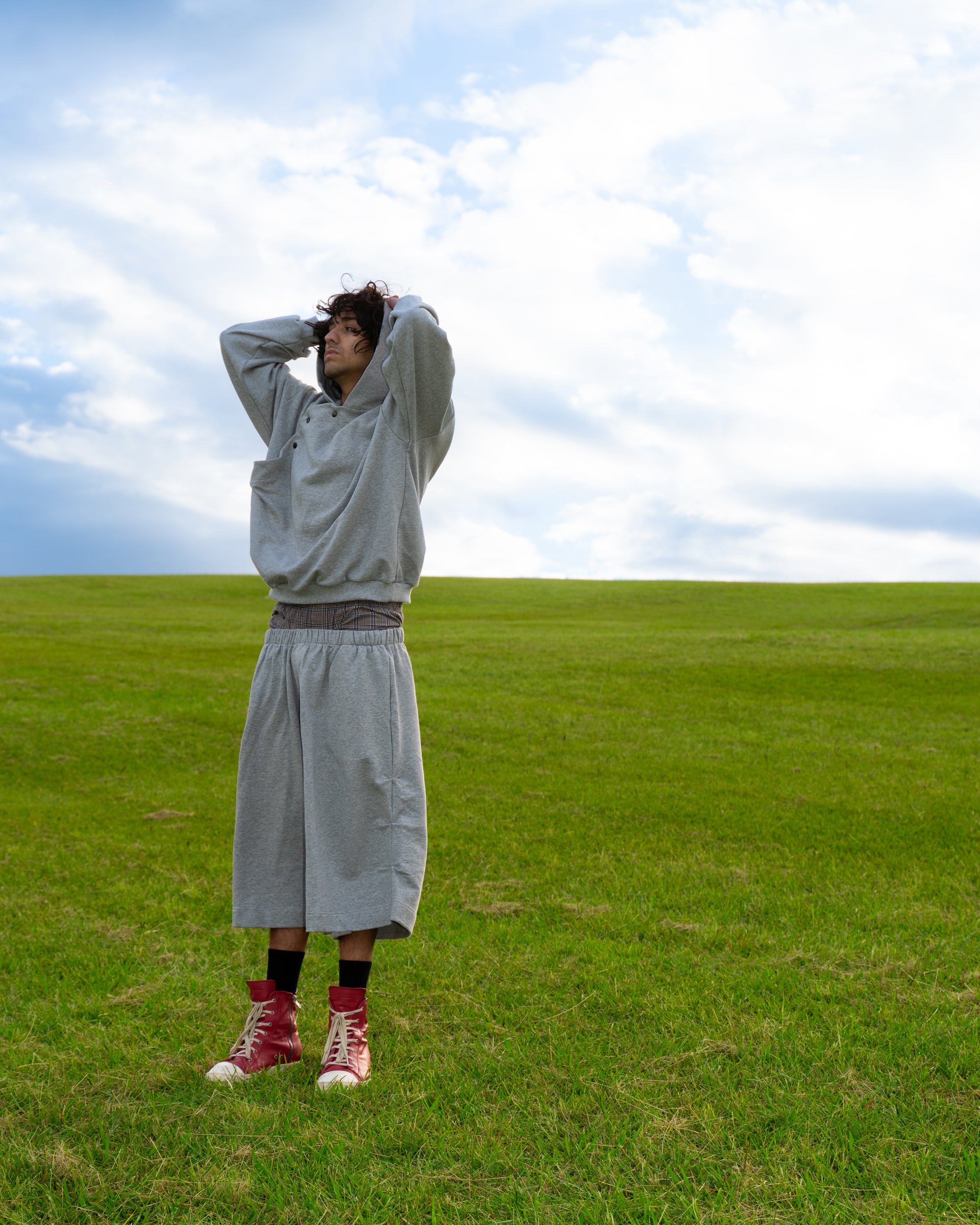 Goro Kenji Shorts in Grey Marle