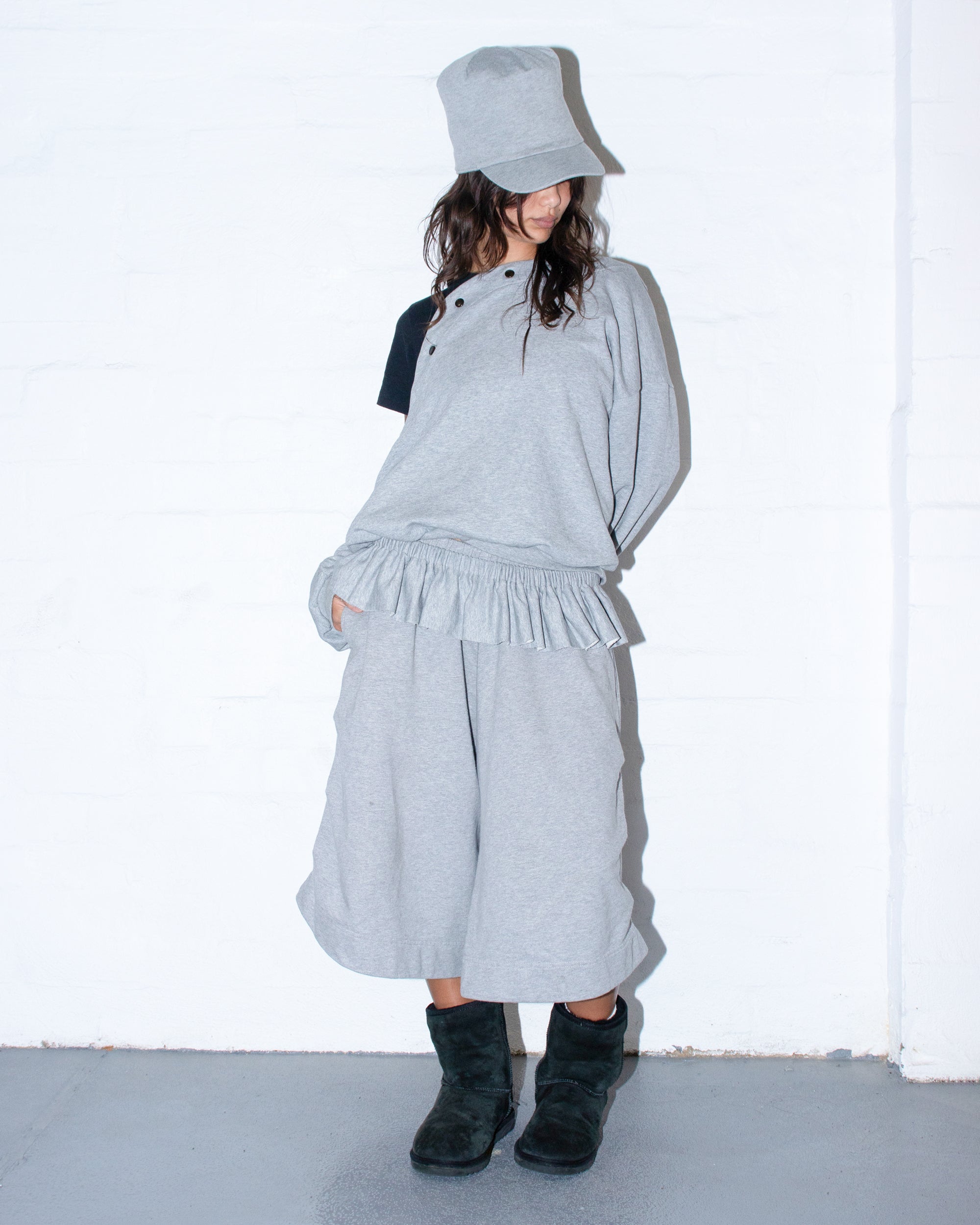 Off-Cut Micro Tutu in Grey Marle