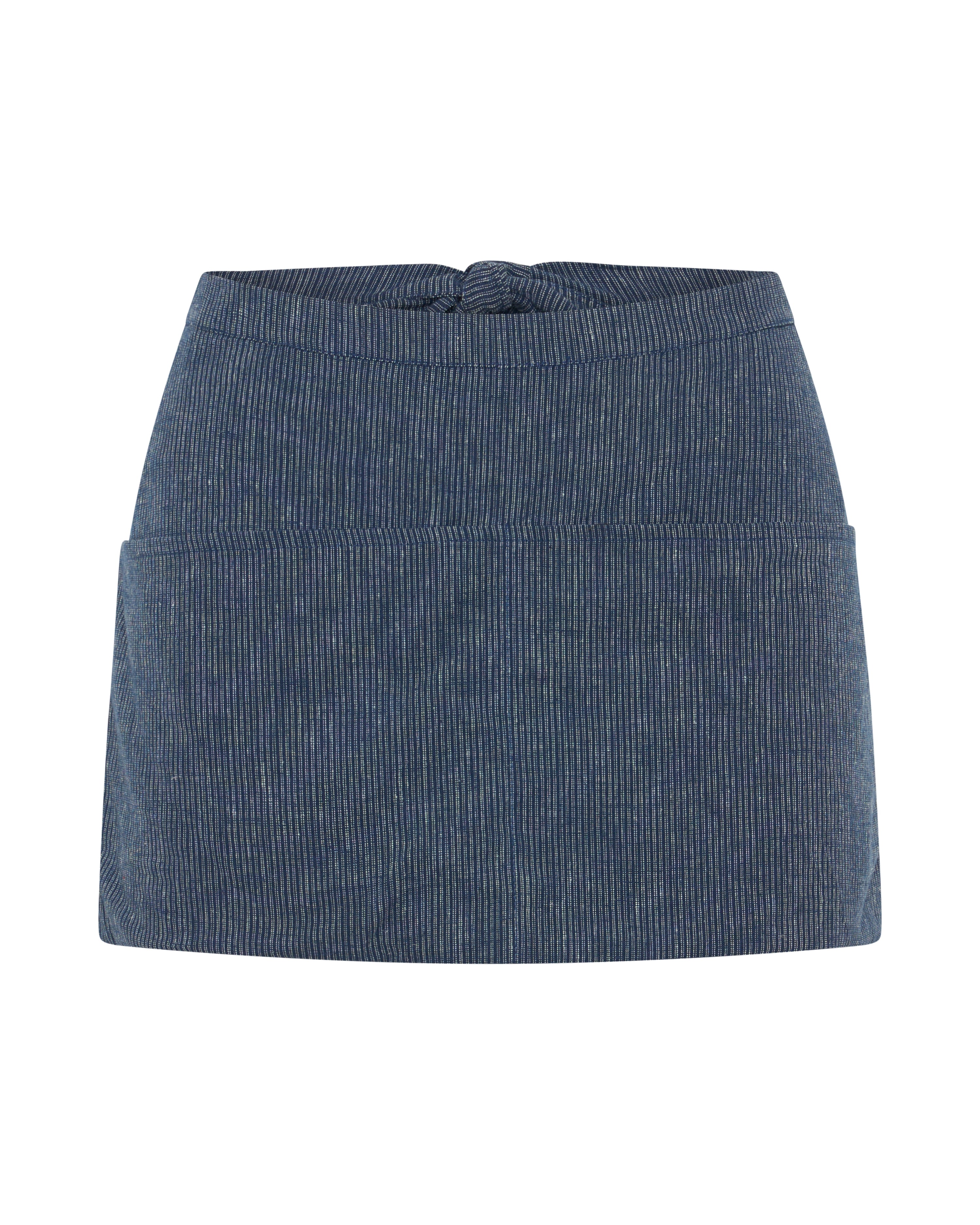Hiro Apron in Hemp Pinstripe