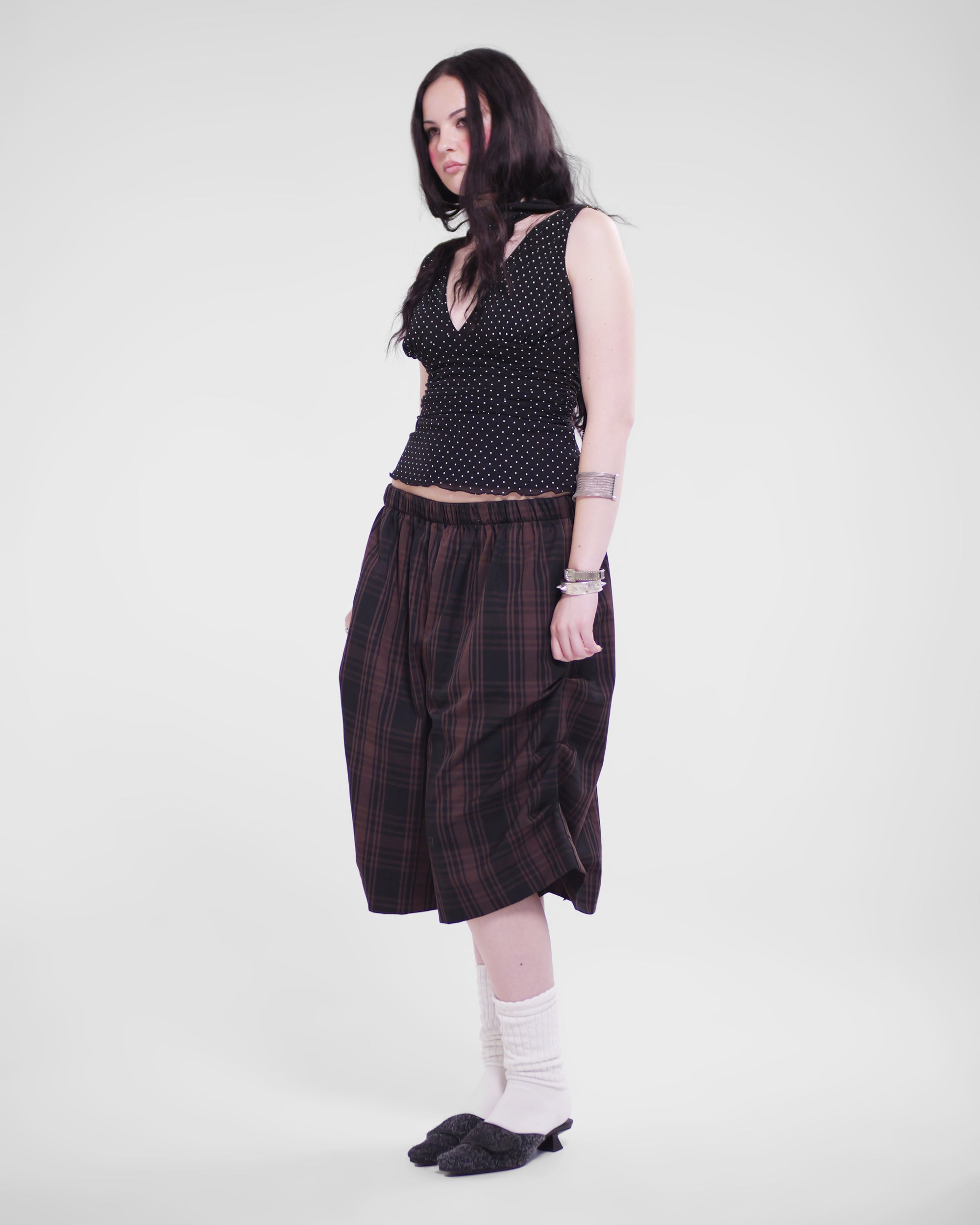 Kenji Shorts in Bark Tartan