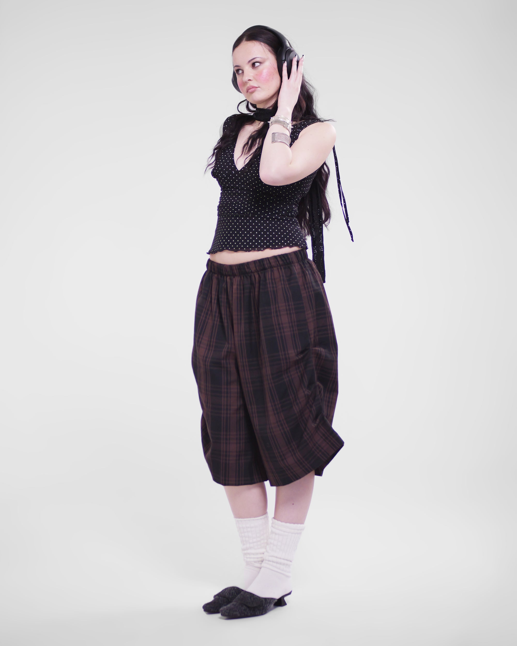 Kenji Shorts in Bark Tartan