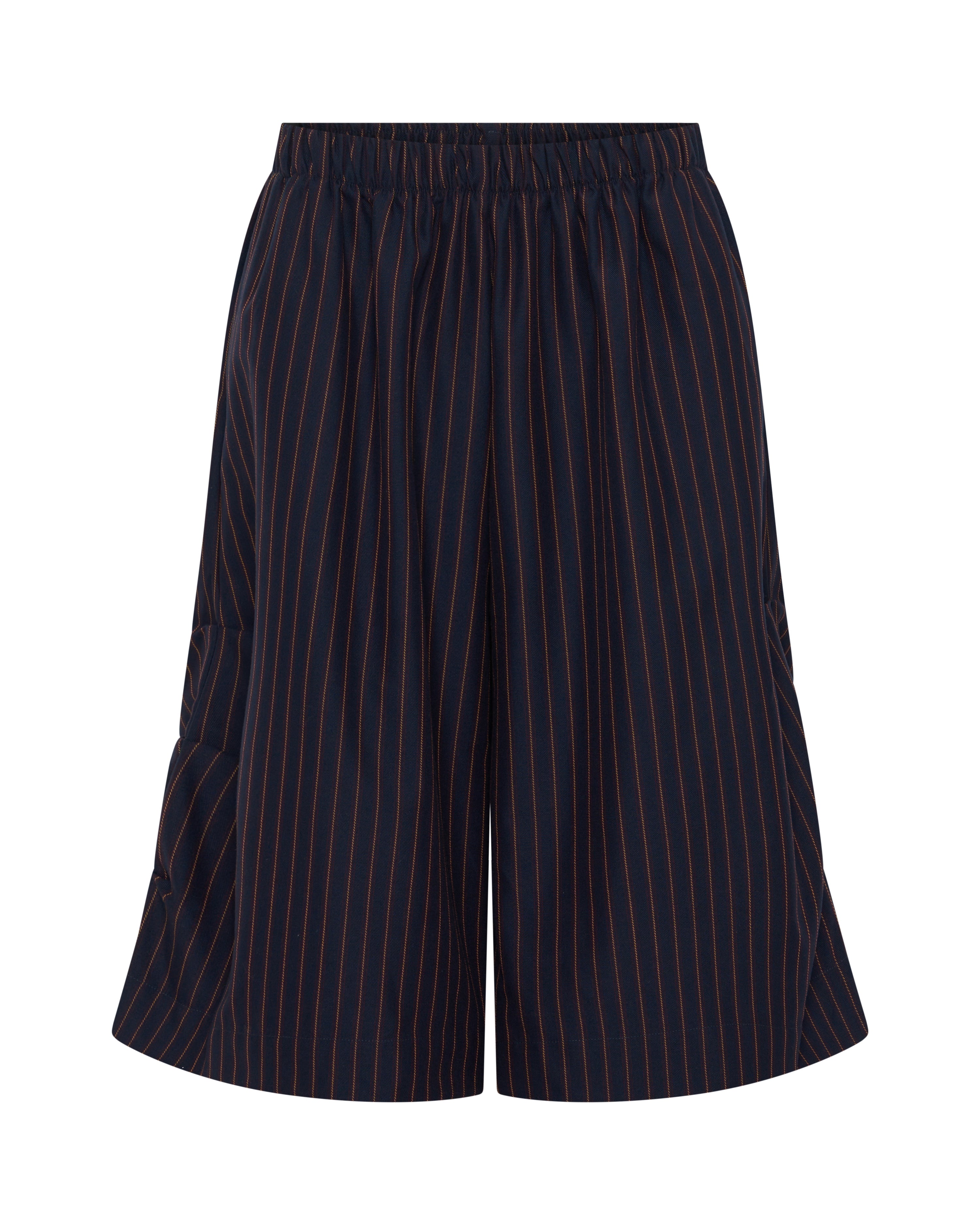Kenji Shorts in Navy Pinstripe