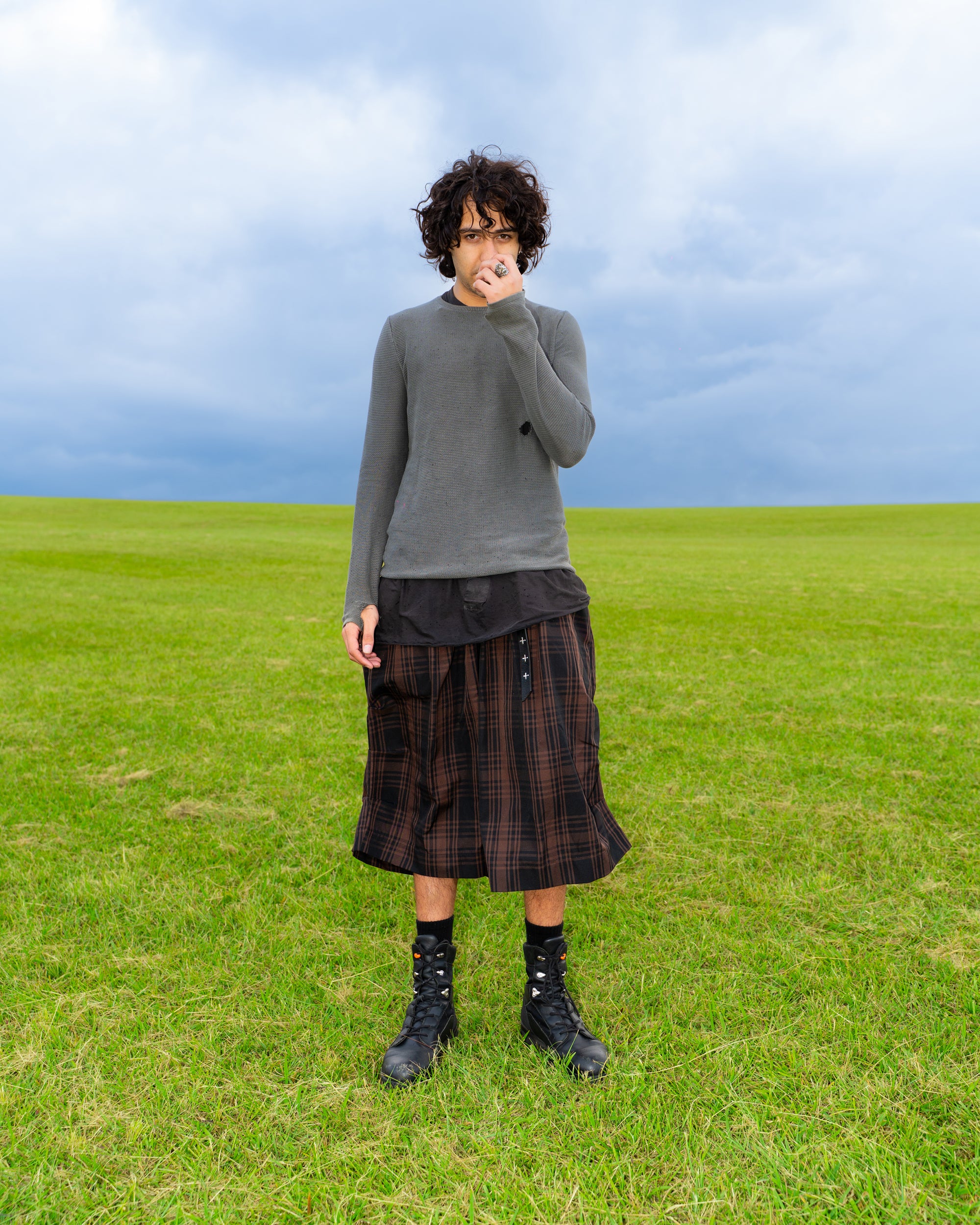 Kenji Shorts in Bark Tartan