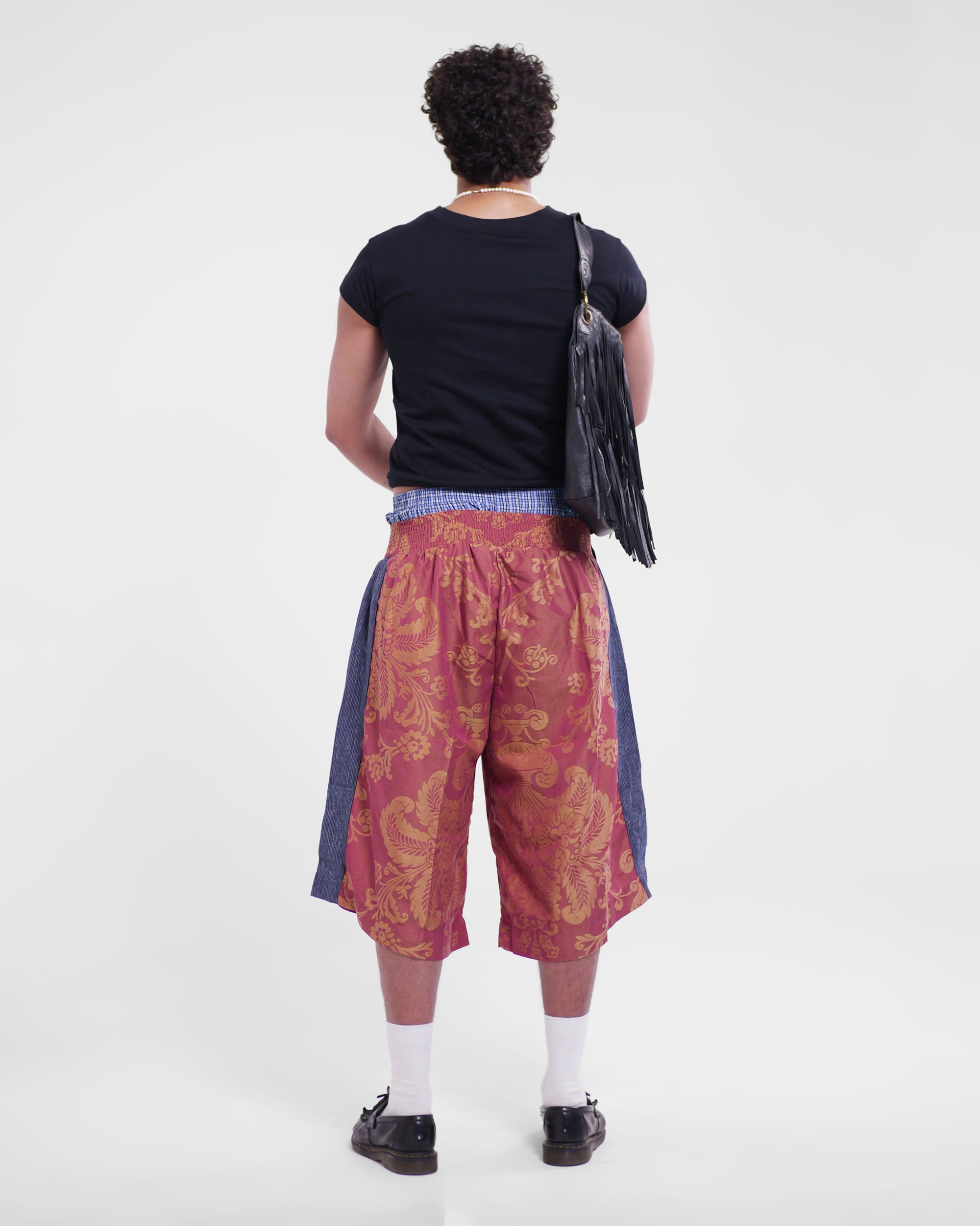 Hiro Shorts in Jacquard / Hemp Pinstripe
