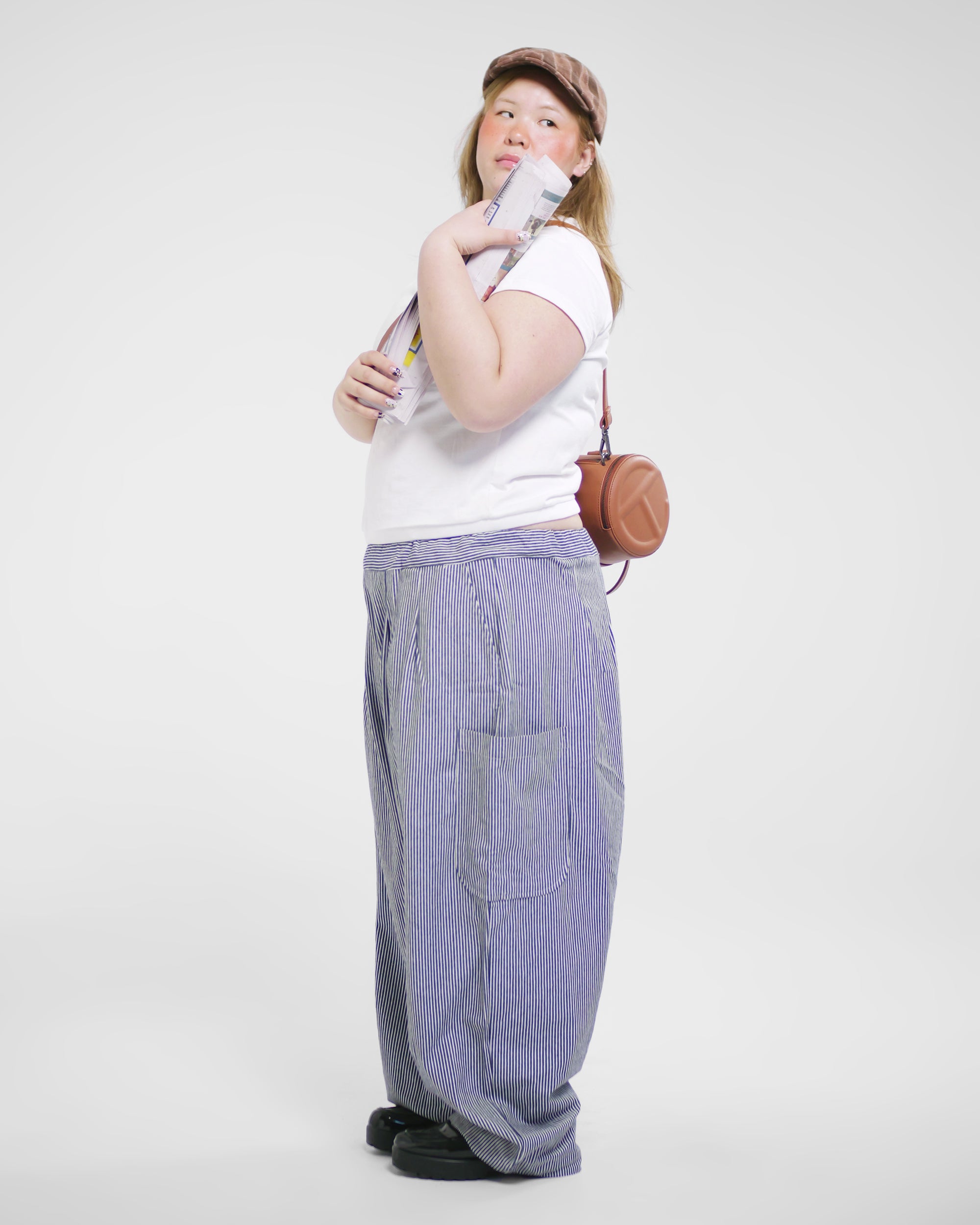 Lucky Pierrot Pant V2 in Chef Stripe