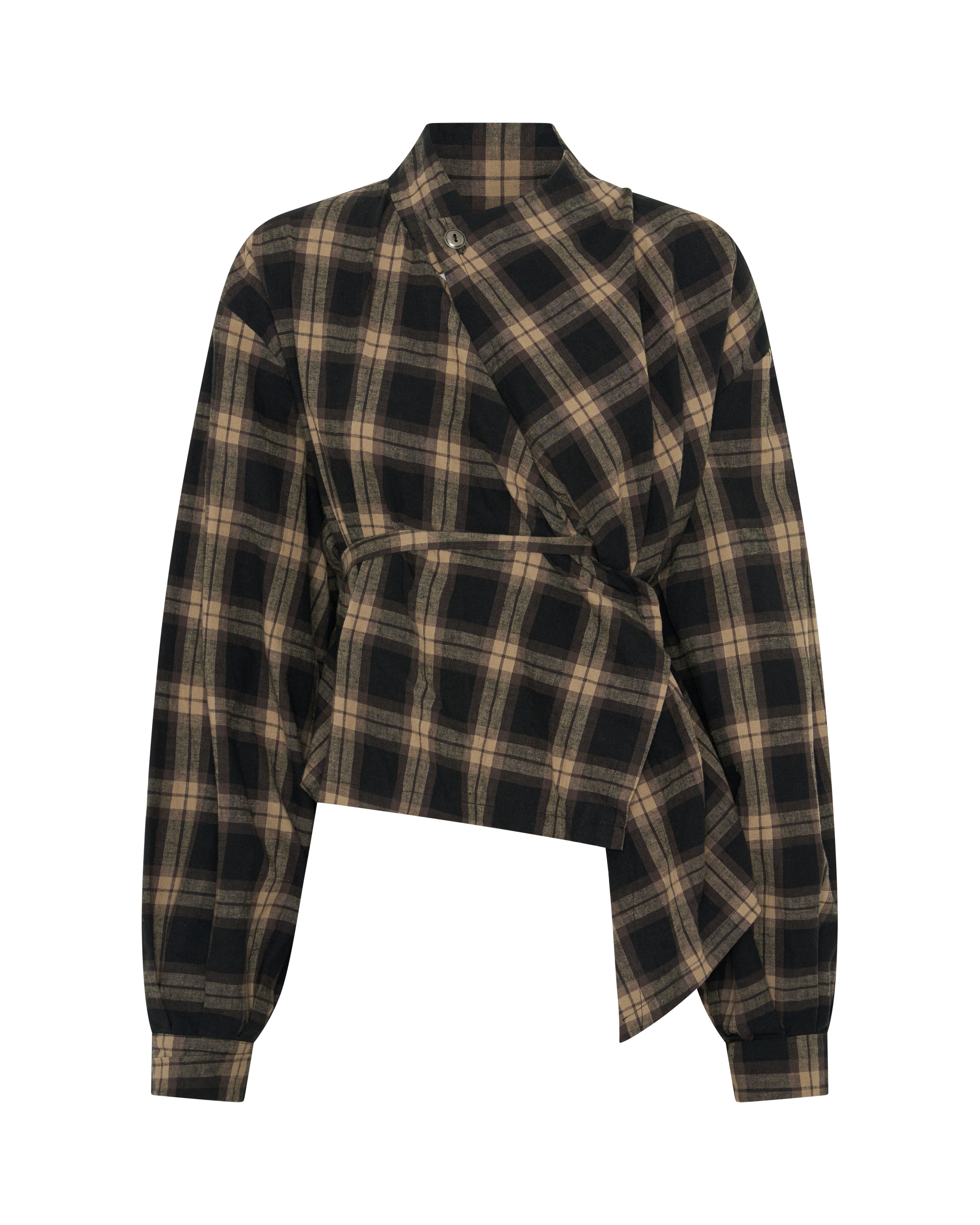 Long Sleeve Wang Top in Sesame