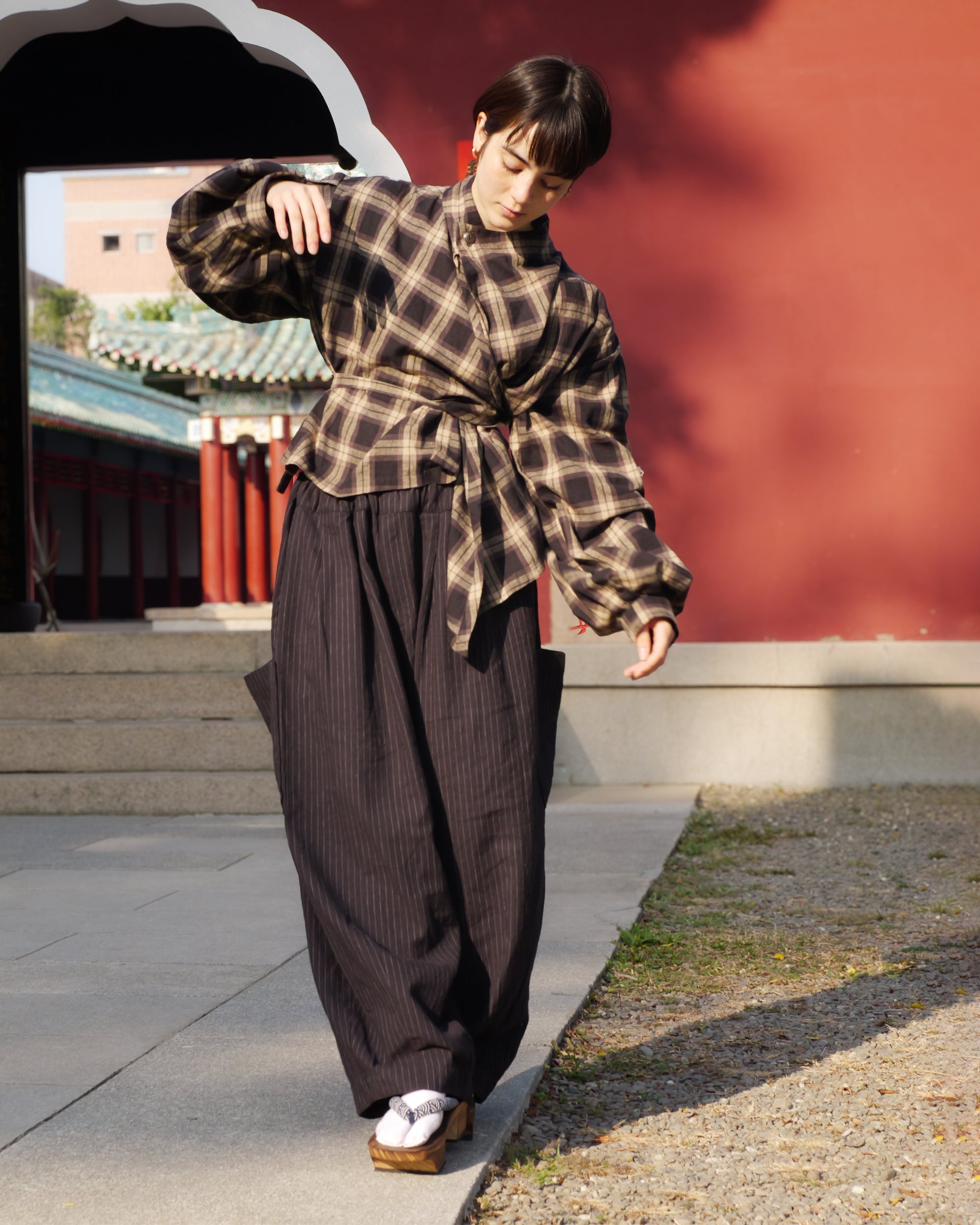 Long Sleeve Wang Top in Sesame