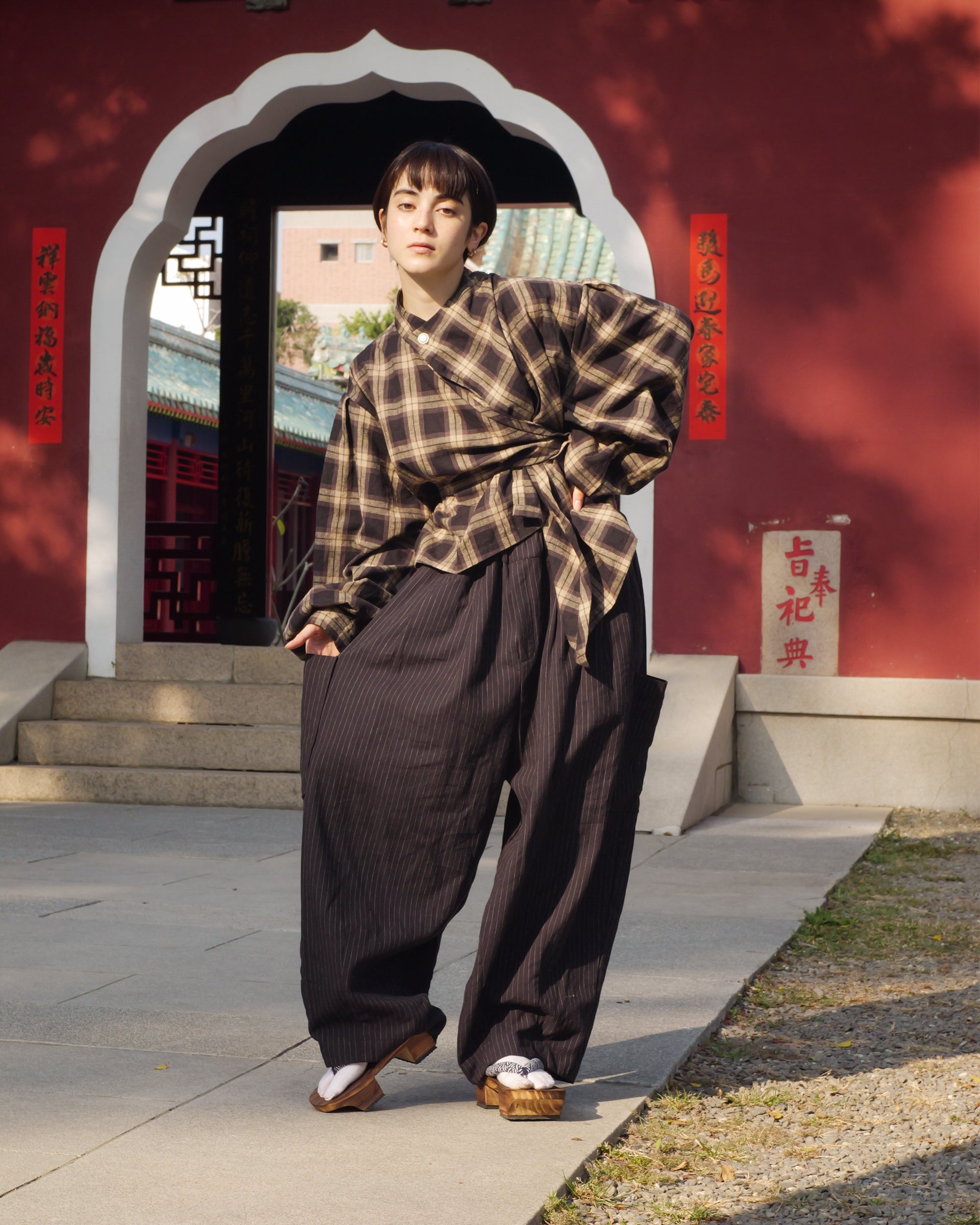 Long Sleeve Wang Top in Sesame