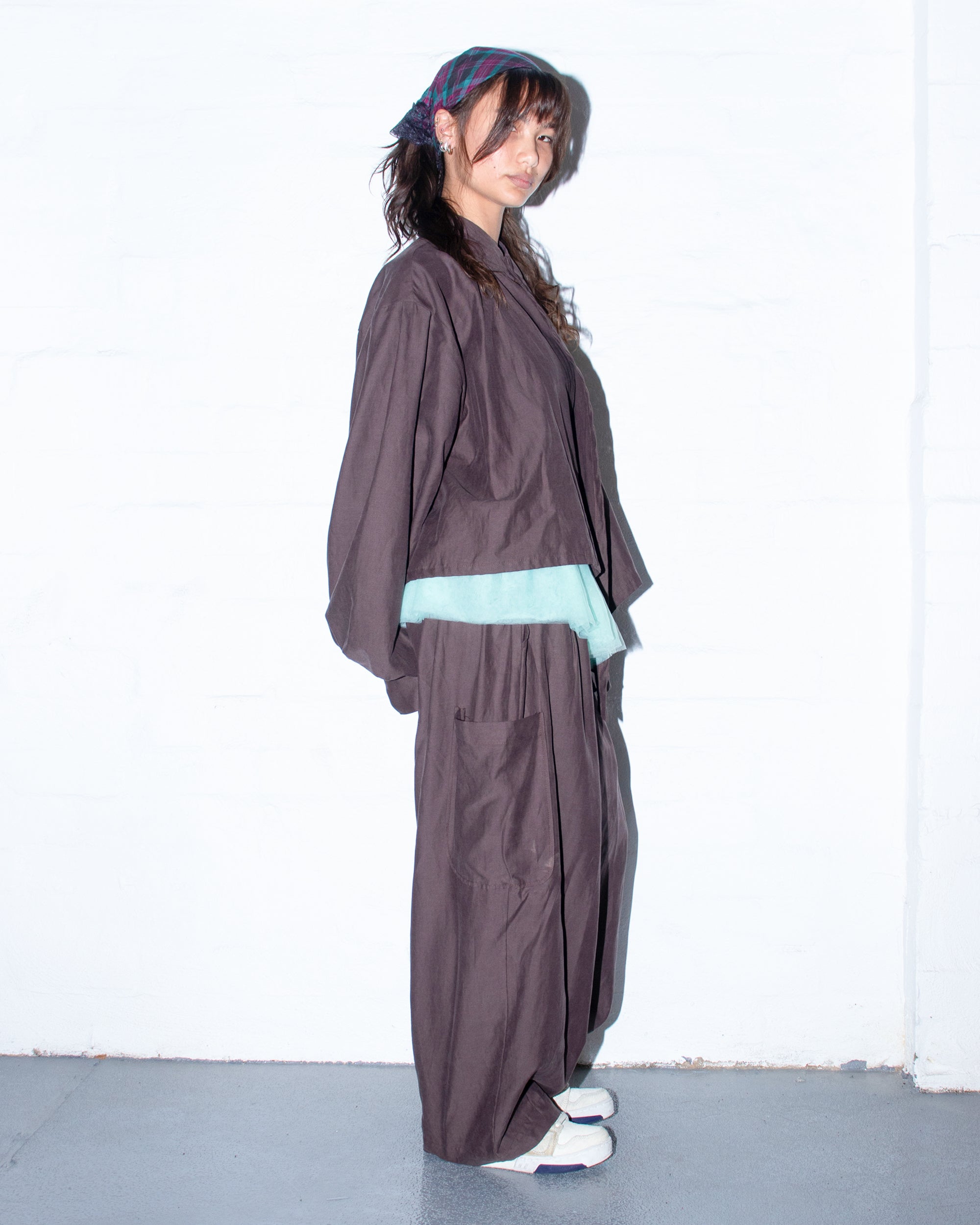 Long Sleeve Wang Top in Cocoa