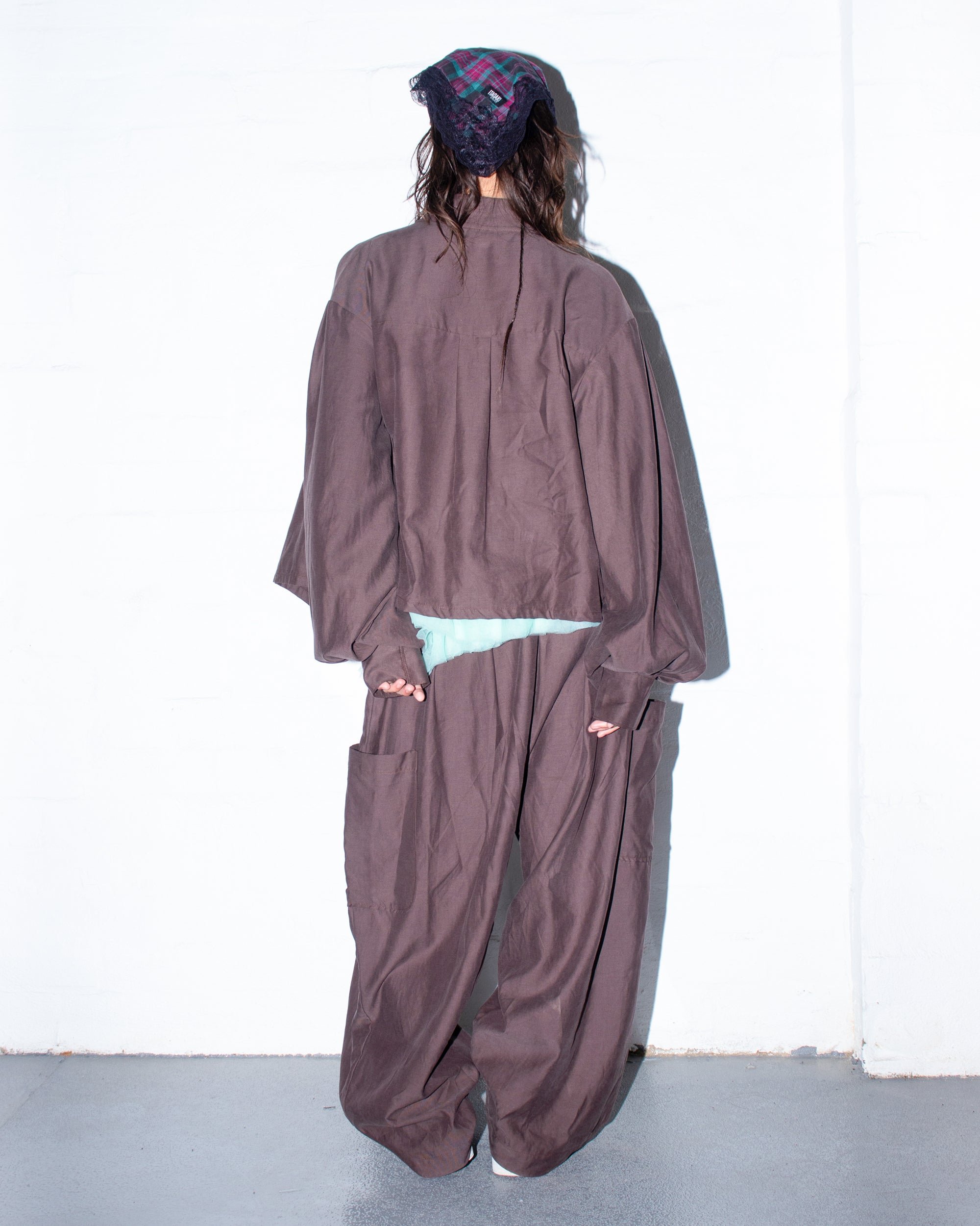 Long Sleeve Wang Top in Cocoa