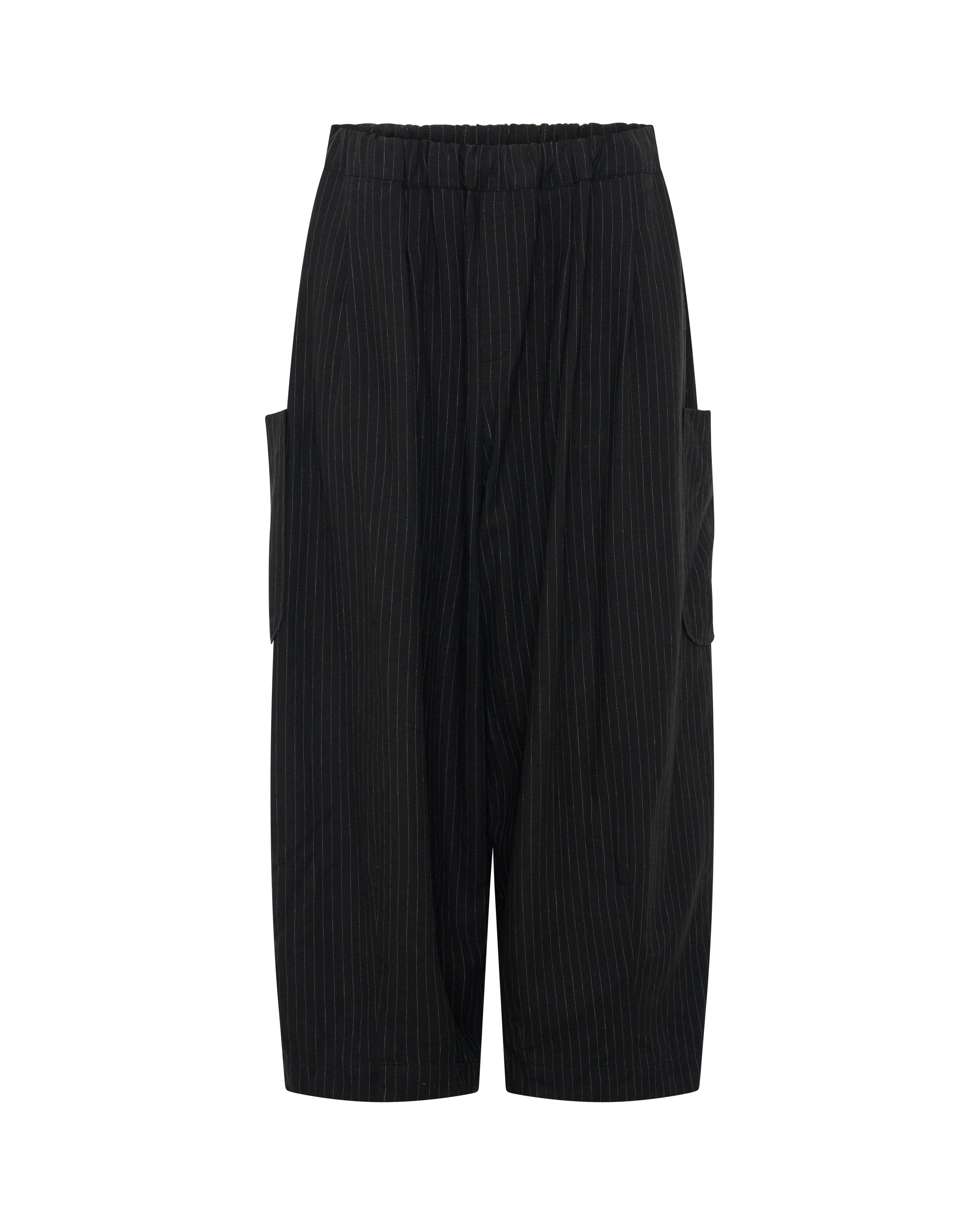 Lucky Pierrot Pant V2 in Black Pinstripe