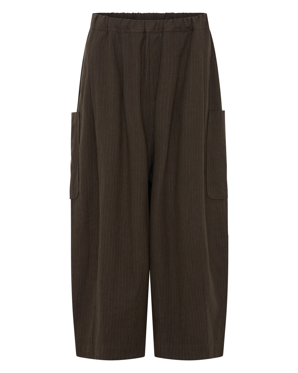 Lucky Pierrot Pant V2 in Brown Pinstripe